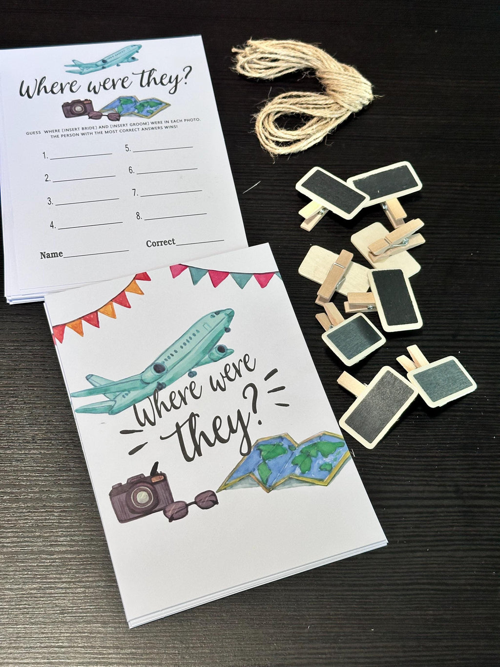Bridal Shower Game | Photo Guessing Game Set. Ship fast!