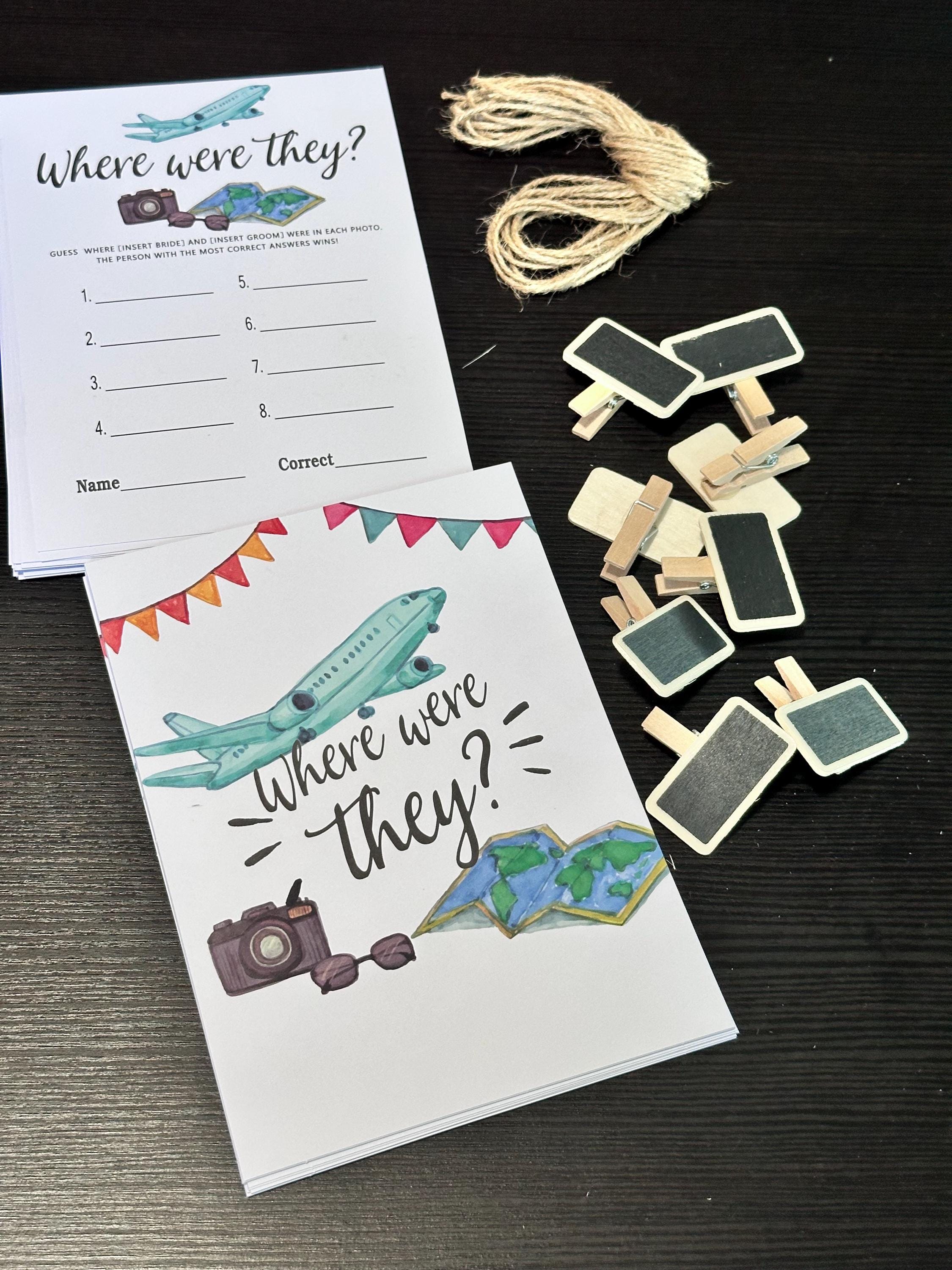 Bridal Shower Game | Photo Guessing Game Set. Ship fast!
