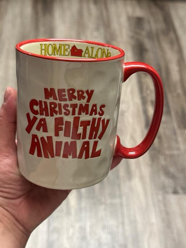 Home Alone “Merry Christmas Ya Filthy Animal” Mug 14oz Holiday Cup EUC. Ship Fast! | Little Joy Market