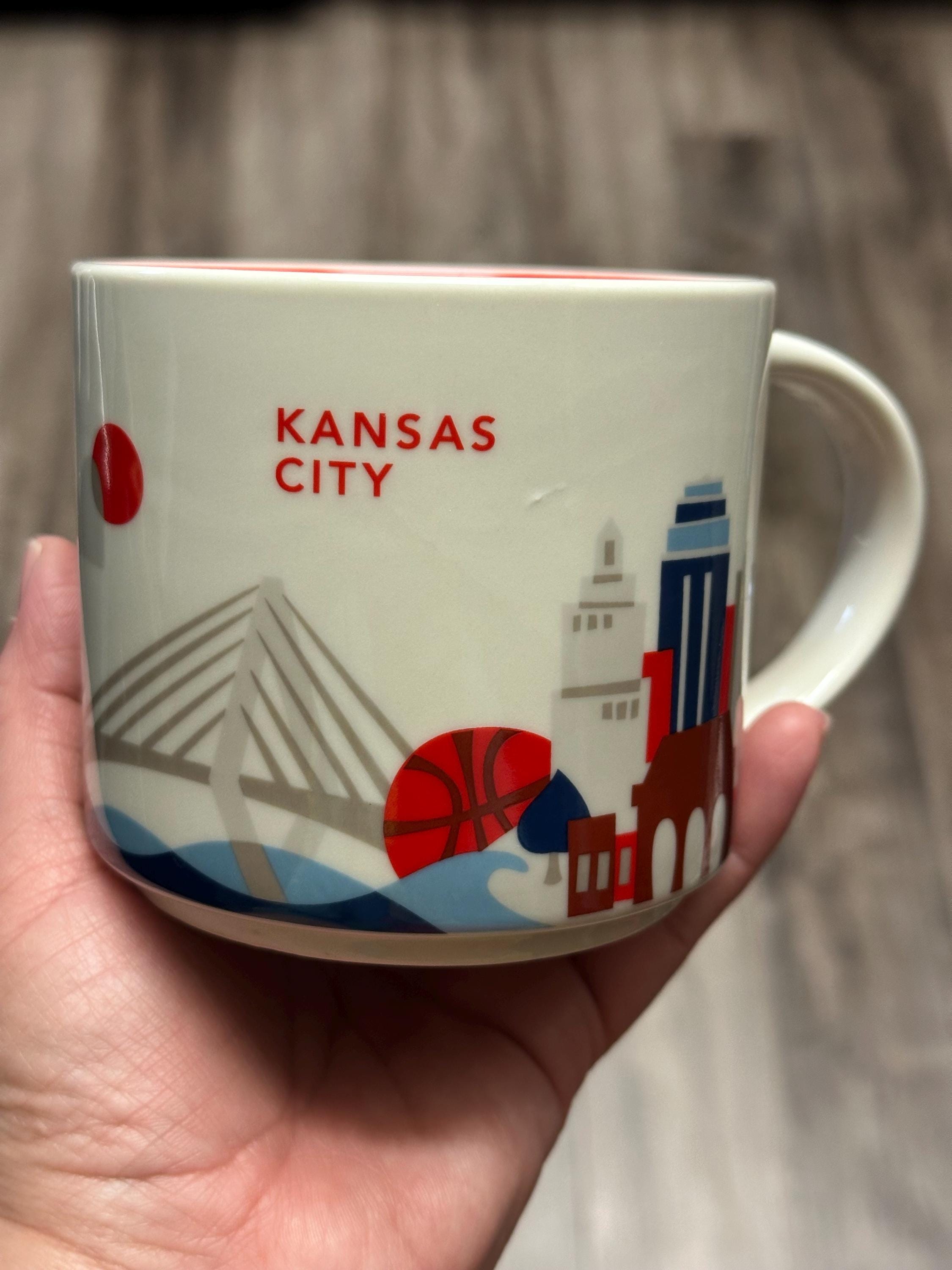 Starbucks Kansas City “You Are Here” YAH Collection 14oz Coffee Mug. Ship Fast