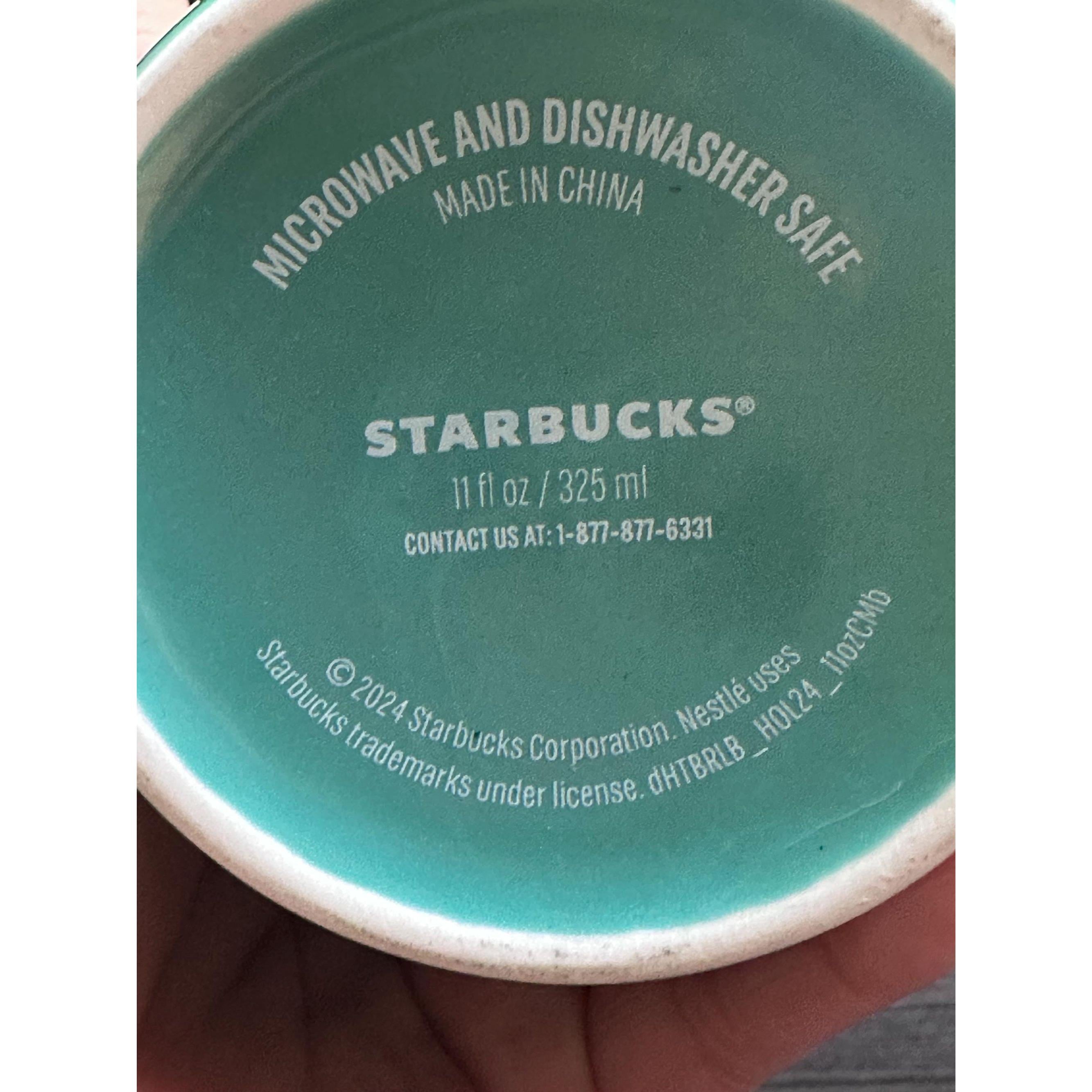 Starbucks Holiday Marbled Mugs: Green & Blue, Set of 2. 2024. Ship Fast!