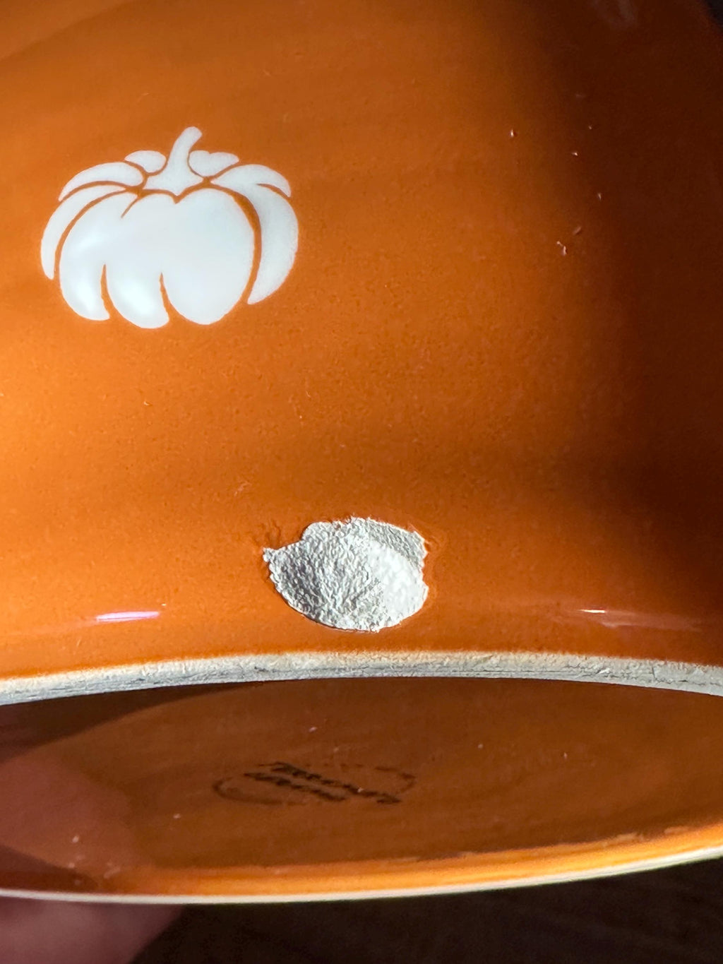 Terramoto Ceramic Orange Pitcher with White Pumpkins – Autumn Fall Decor. Ship Fast!