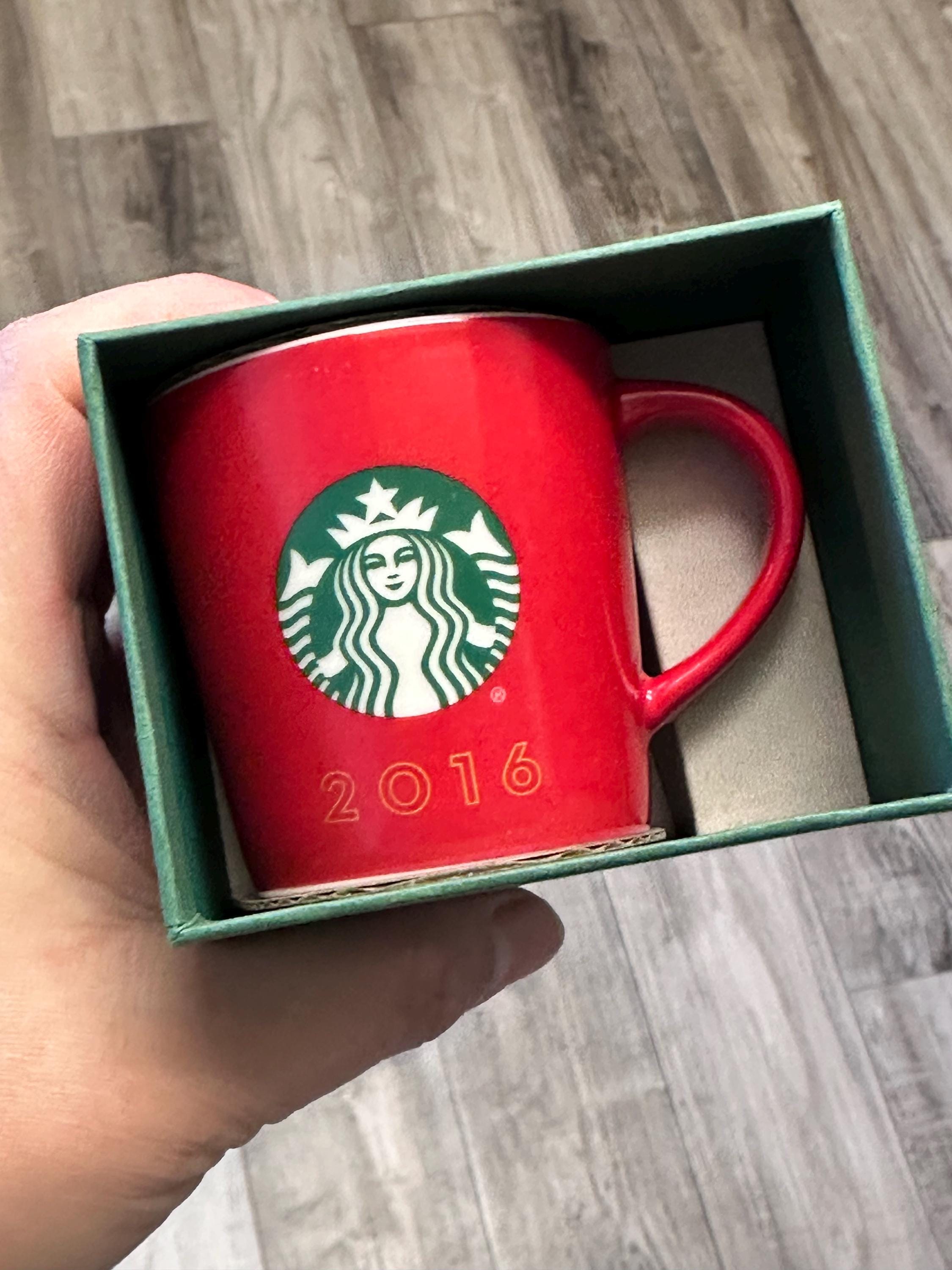Starbucks Red Mini Holiday Mug 2016. New! – Ship Fast