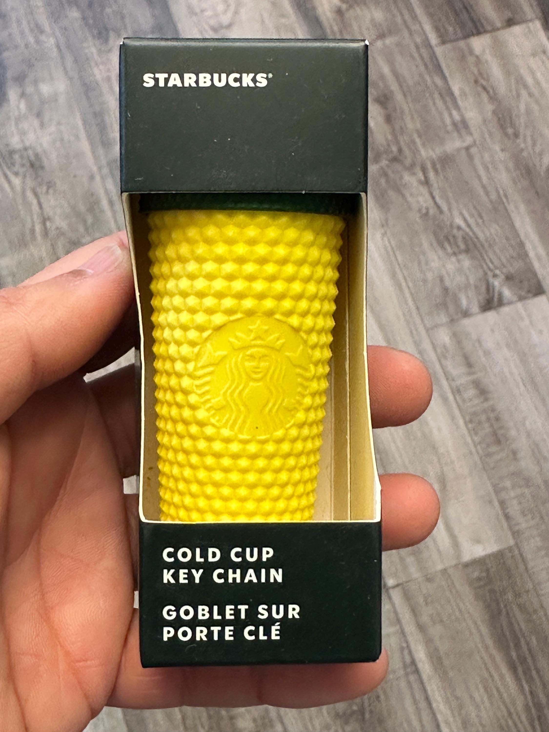 Starbucks Cold Cup Ornament Keychain Mini Cup Charm New.