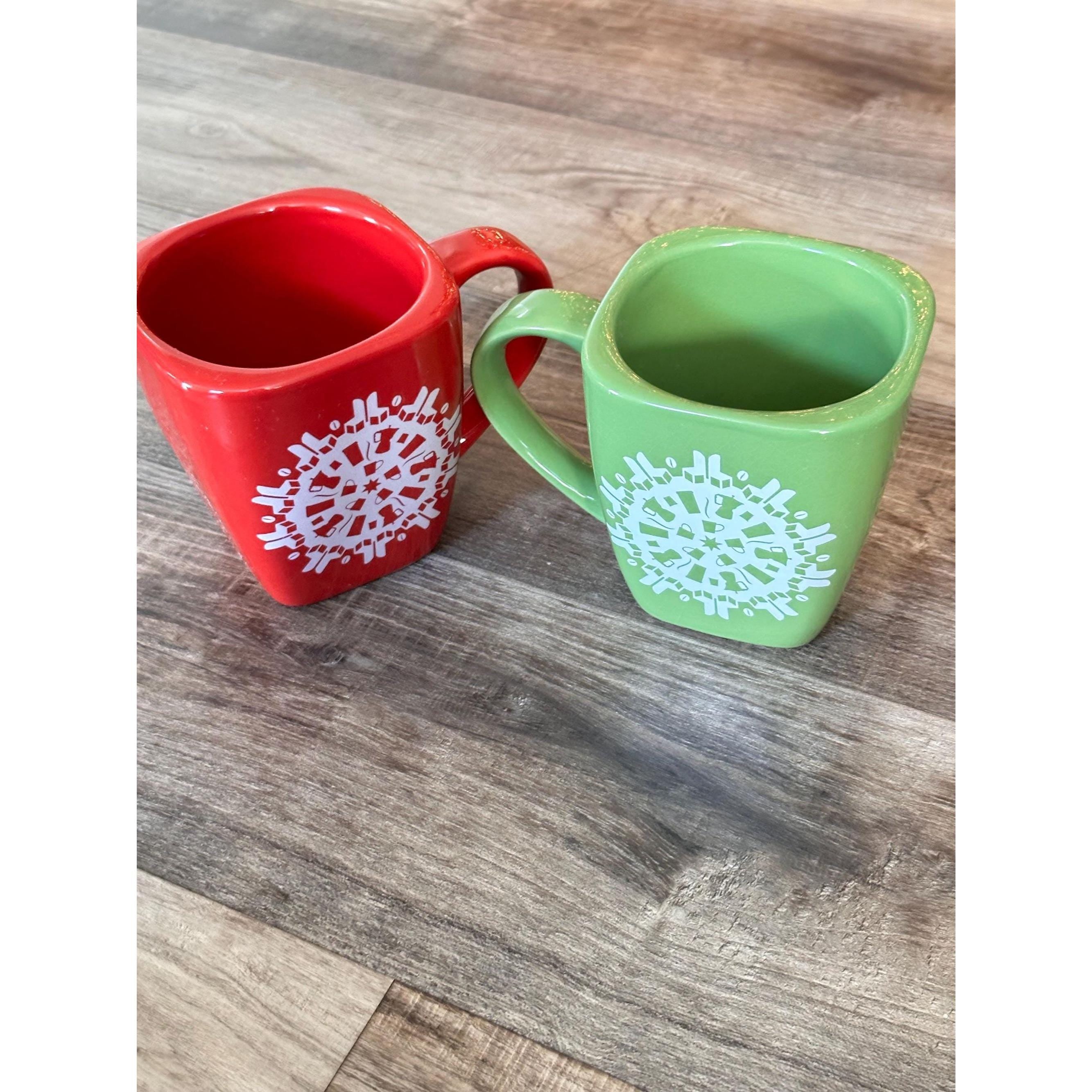 Starbucks Vintage 2004 Couples Christmas Mugs Set – 12oz Each. Ship Fast!