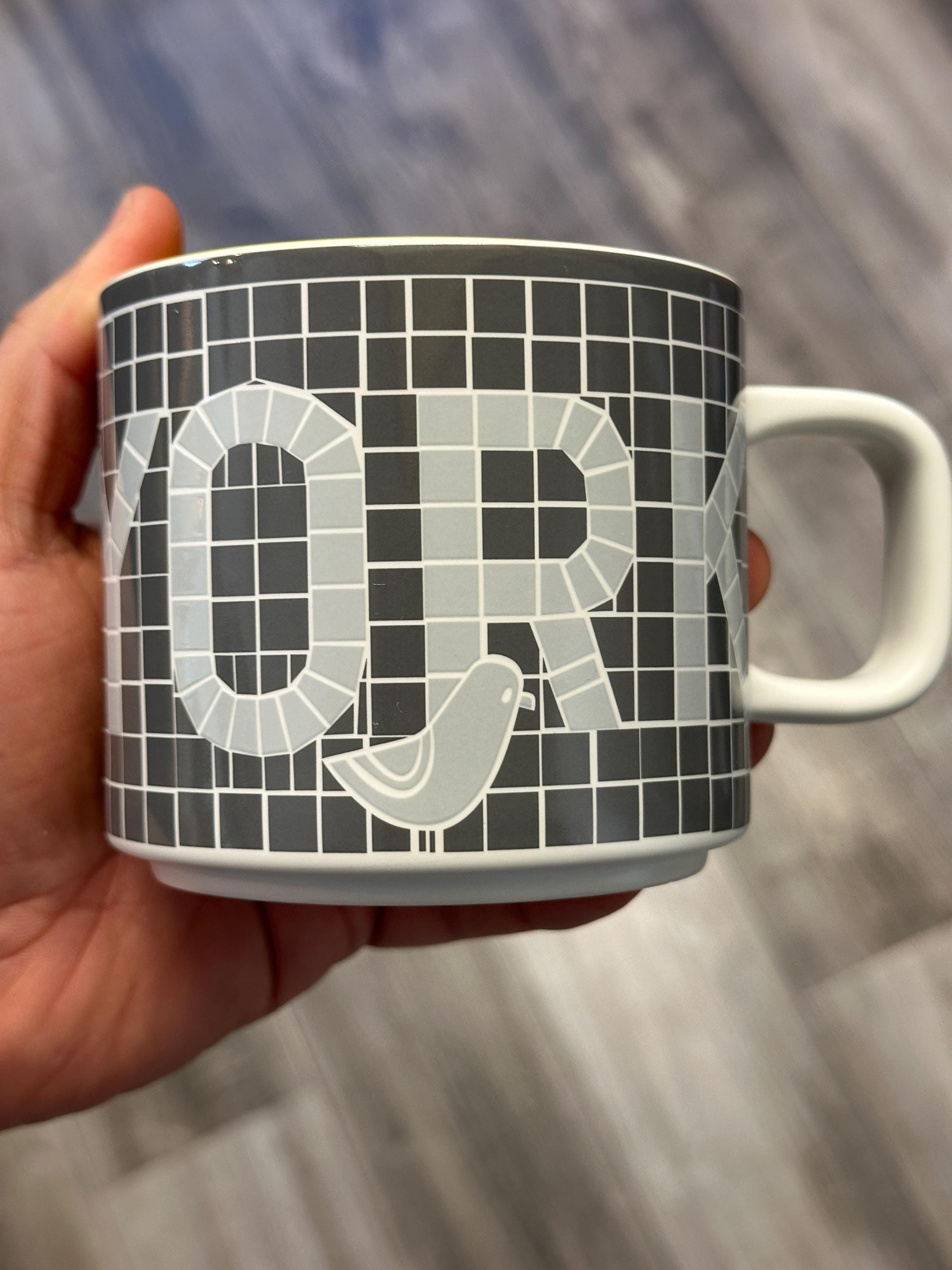 Starbucks New York Subway Tile Mug Pigeon Grey 12oz – Ship fast!