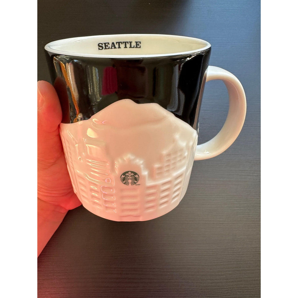 Starbucks Seattle Collector Series Mug – Black & White. Ship Fast!