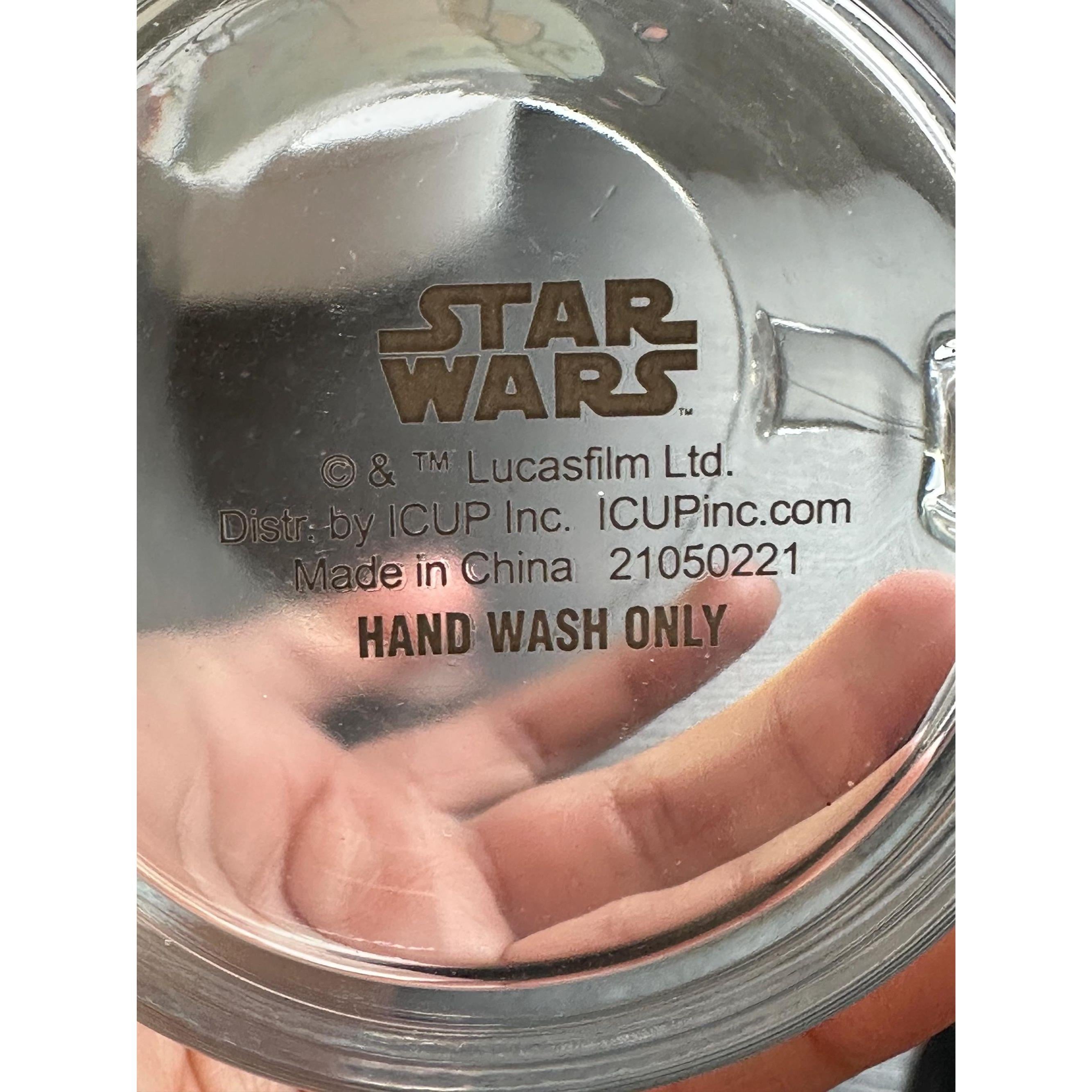 Baby Yoda Glass Mug | Mandalorian Star Wars Holiday Mug (17.5 Oz)