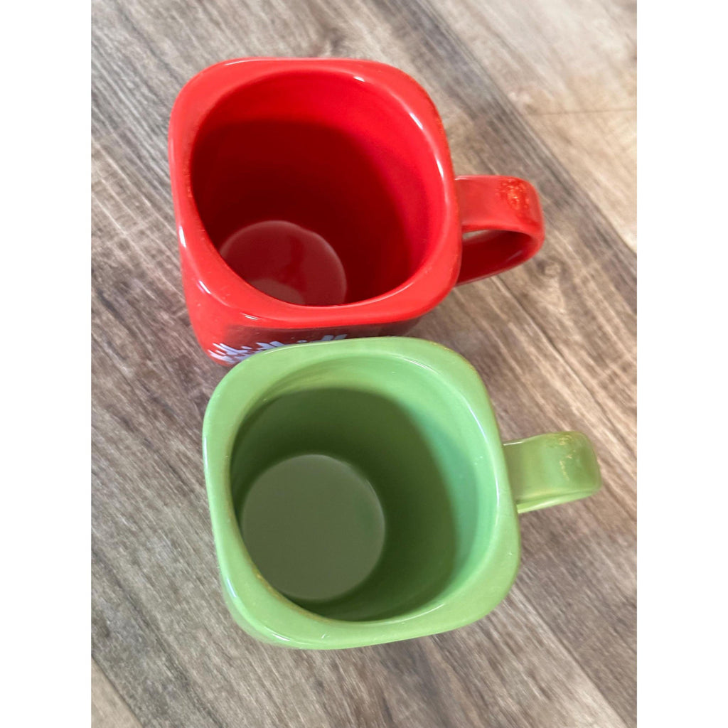 Starbucks Vintage 2004 Couples Christmas Mugs Set – 12oz Each. Ship Fast!