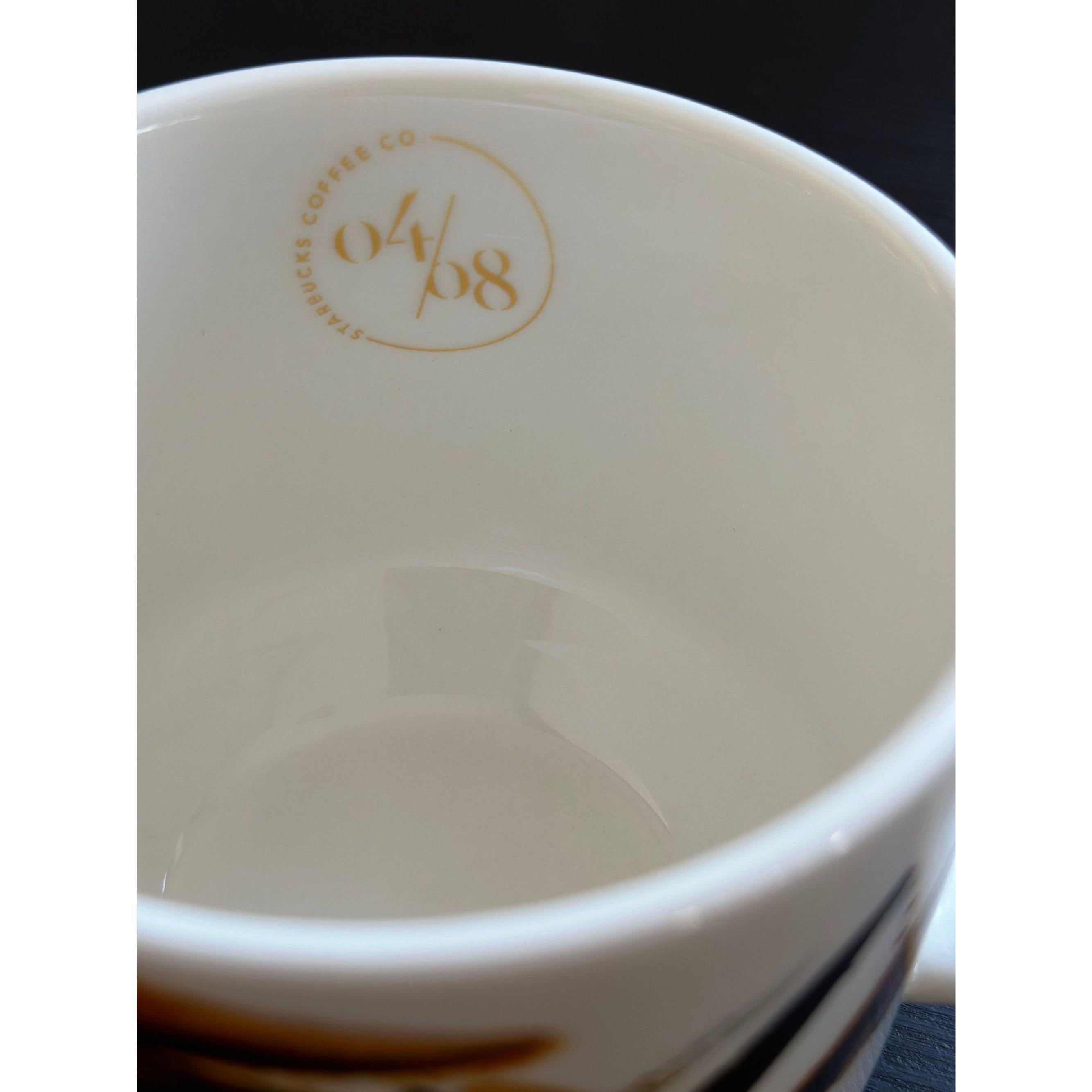 Starbucks Artisan Series 04/08 Mug 12oz Brown Bone China 2014 EUC