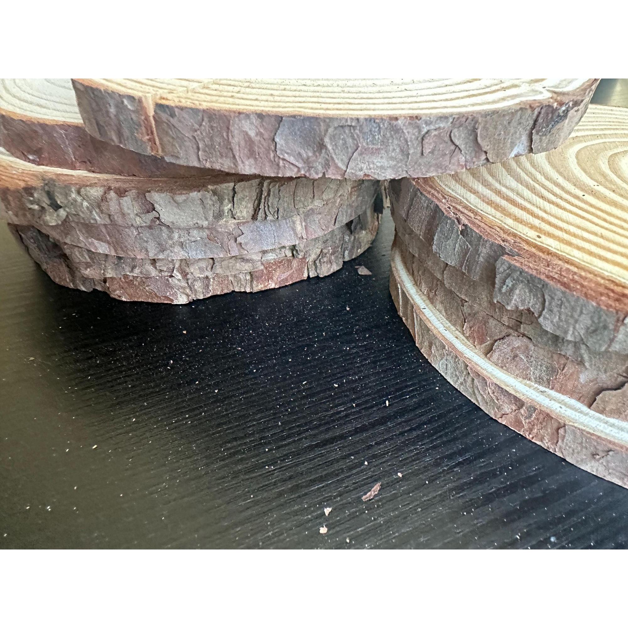 Unfinished Wood Slices (20 pcs) | Rustic Craft Kit for Wedding & DIY Decor. Ship fast!