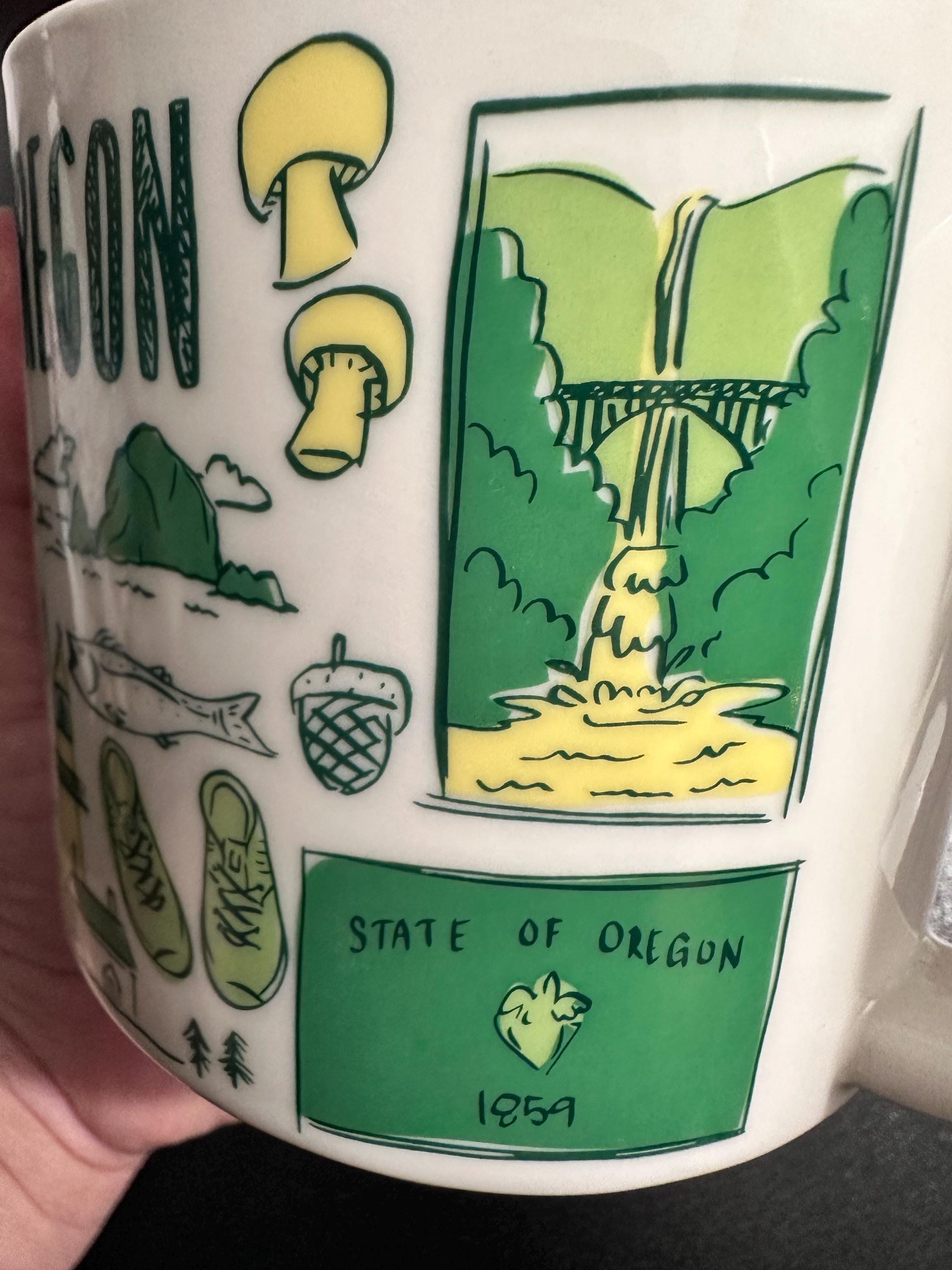 Starbucks Oregon Been There Series Mug 14oz Across the Globe Coffee Cup | Ships Fast.
