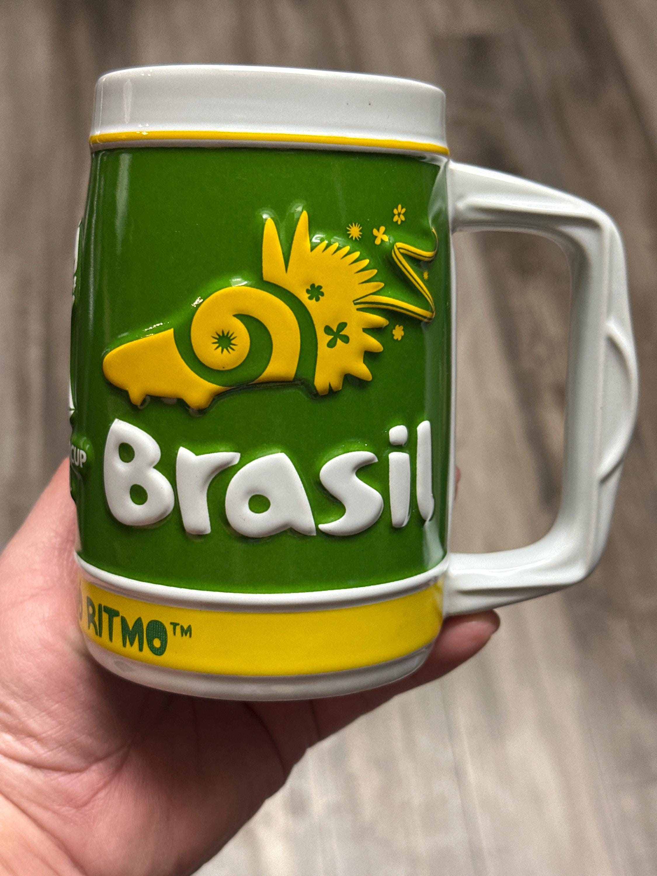 Brasil 2014 Large Mug Soccer Collectible Coffee Cup New