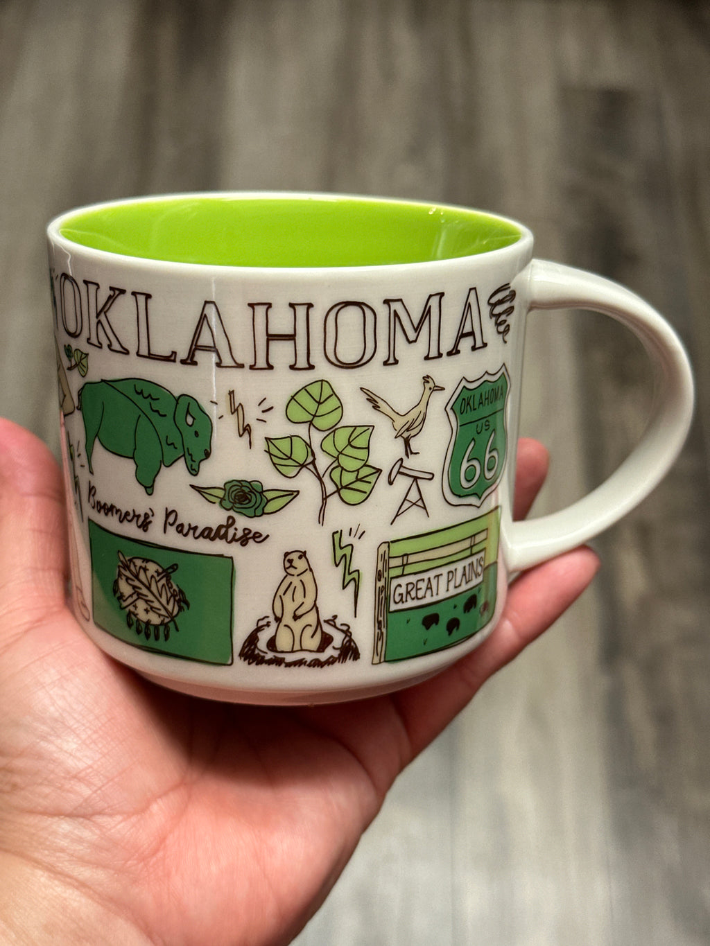 Starbucks Oklahoma Been There Series 14 oz ceramic mug from 2021