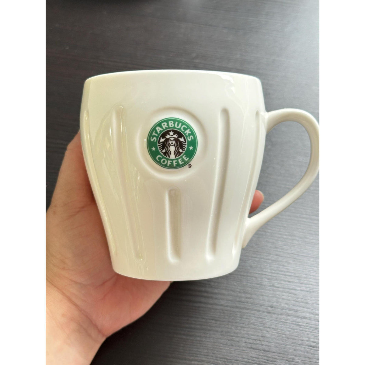 Vintage 2003 Starbucks Mug: Ribbed Ceramic Barista Cup with Siren Logo. Ship Fast! | The Corner of Everything.