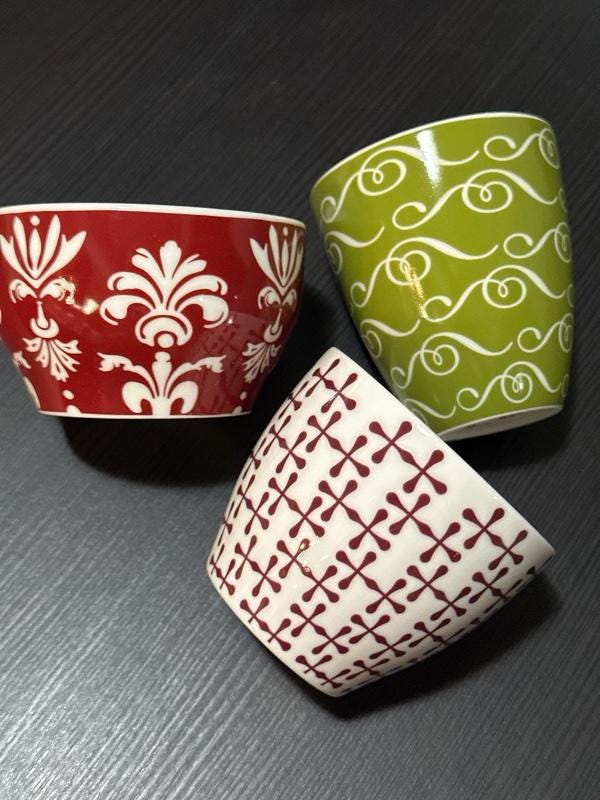 Starbucks Nesting Bone China Cups Coffee Cup Set of 3. New! | Little Joy Market