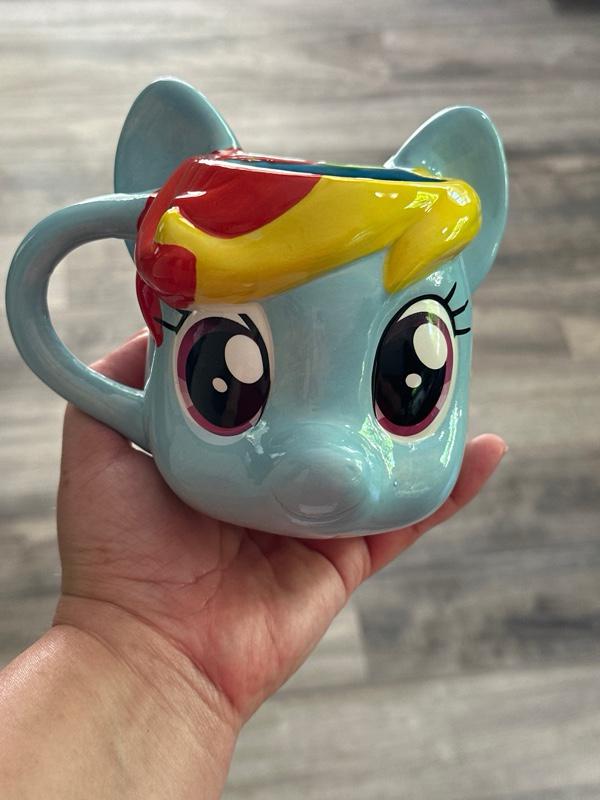 Rainbow Dash Pony Face Mug 2014 14oz Coffee Cup Collectible – New. Ship fast! | Little Joy Market