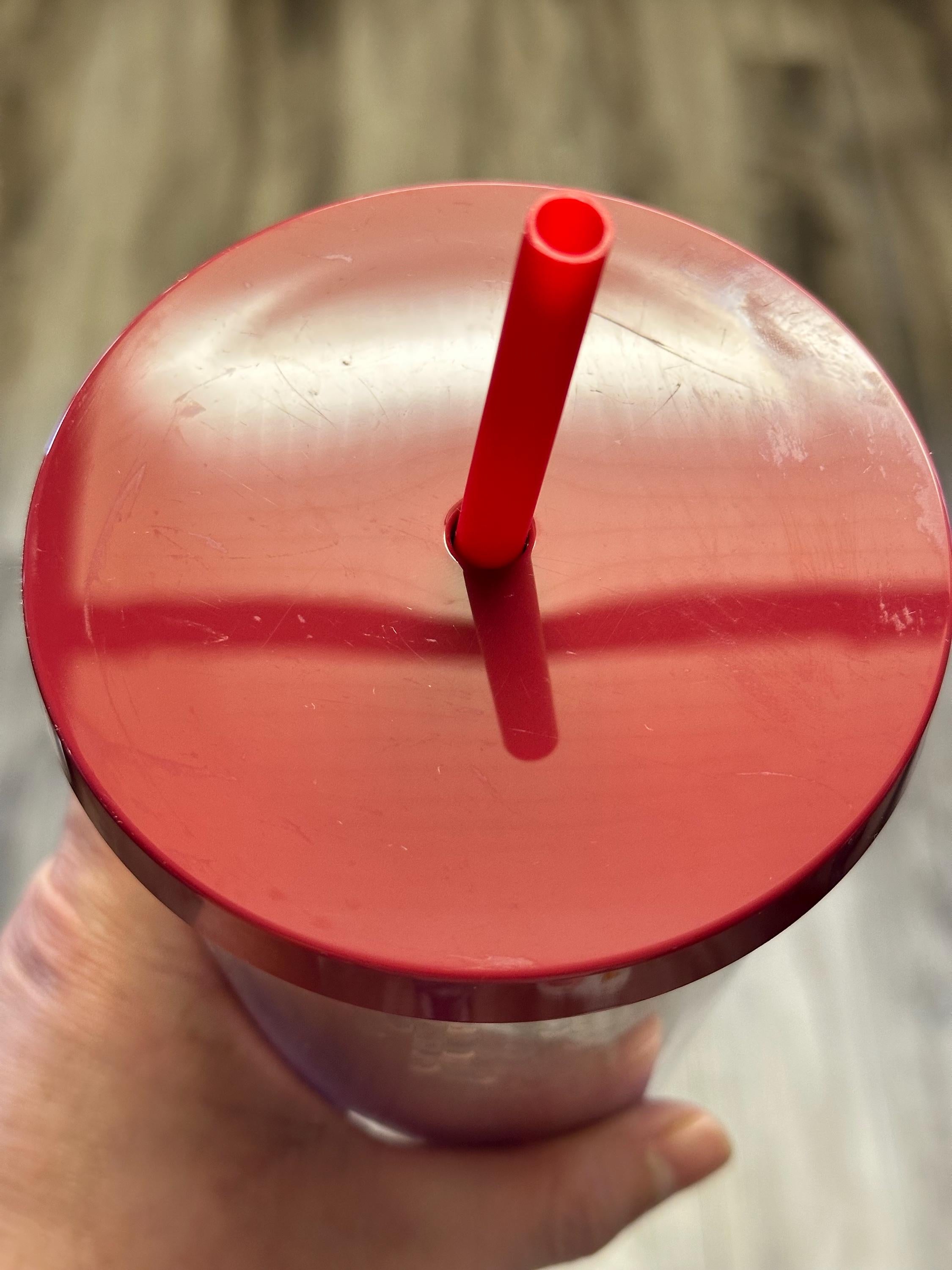 Starbucks 2018 Red Ombre Sequin Tumbler 24 oz Cold Cup