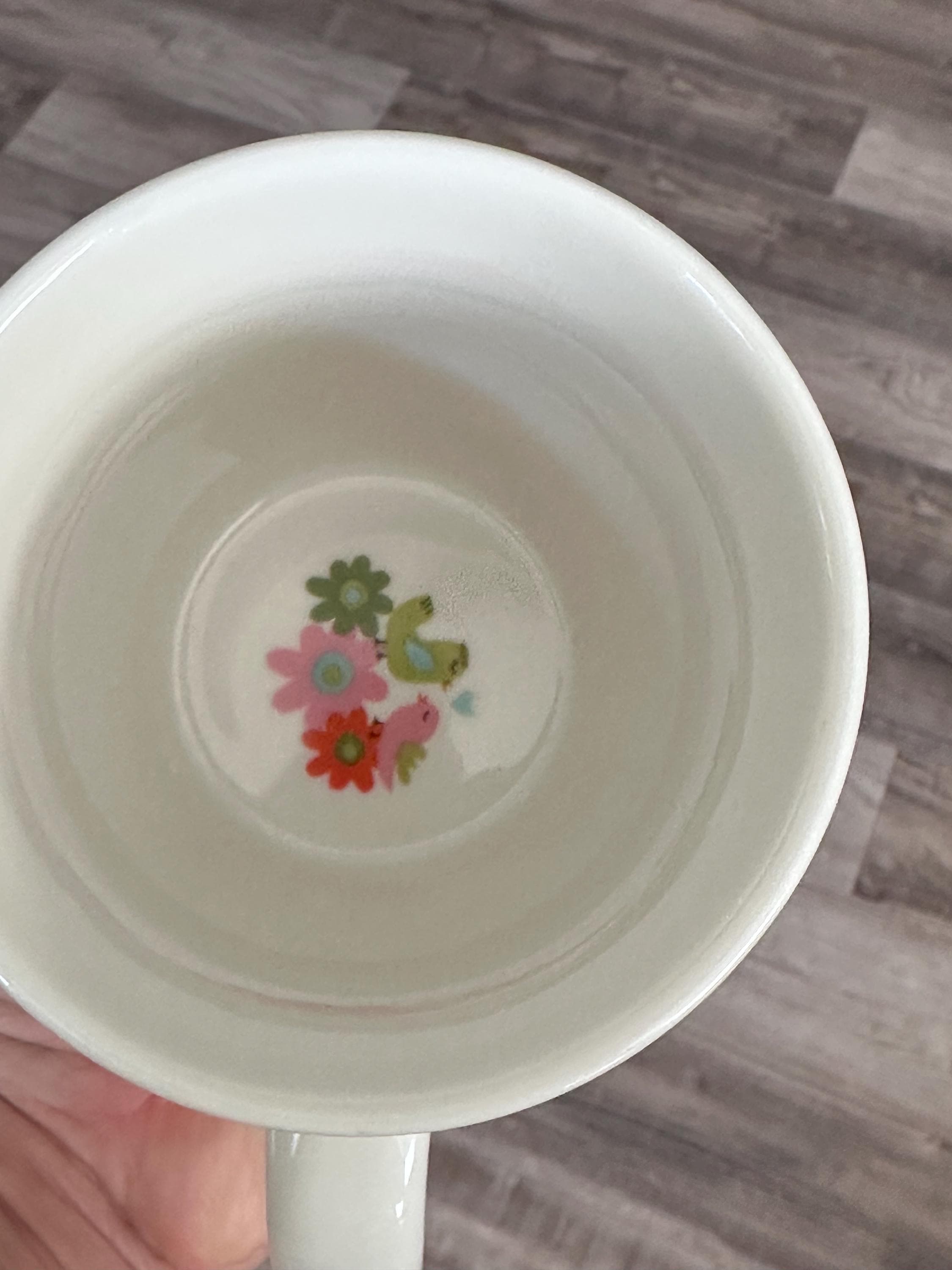 Floral "Good Morning" 14oz Coffee Mug – Bright Floral Design