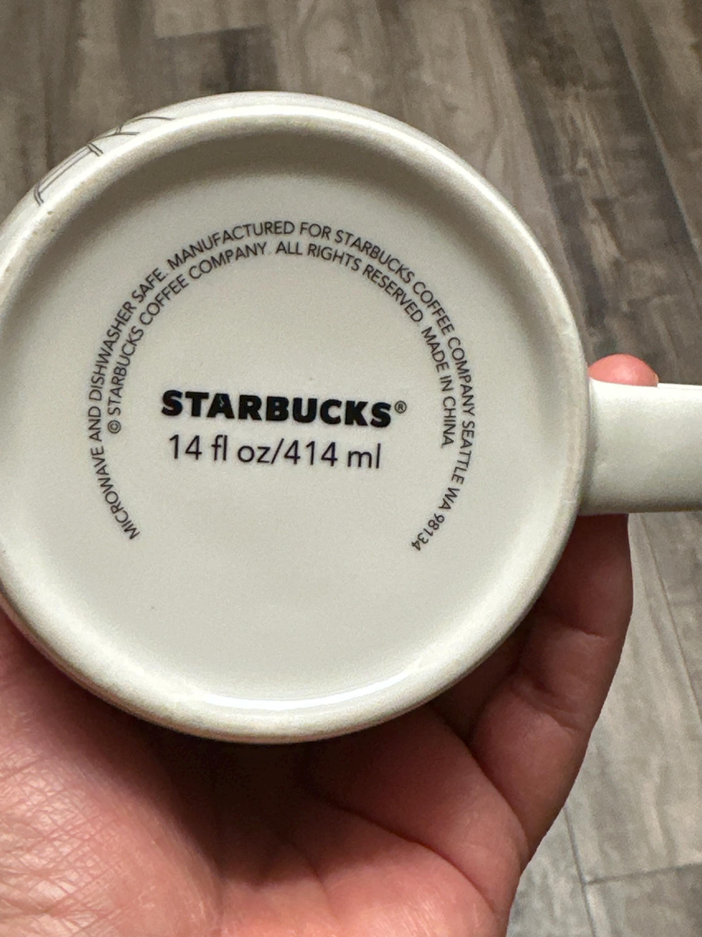 Starbucks Harvest Moon Woman Ladder Mug 14oz Coffee Cup GUC