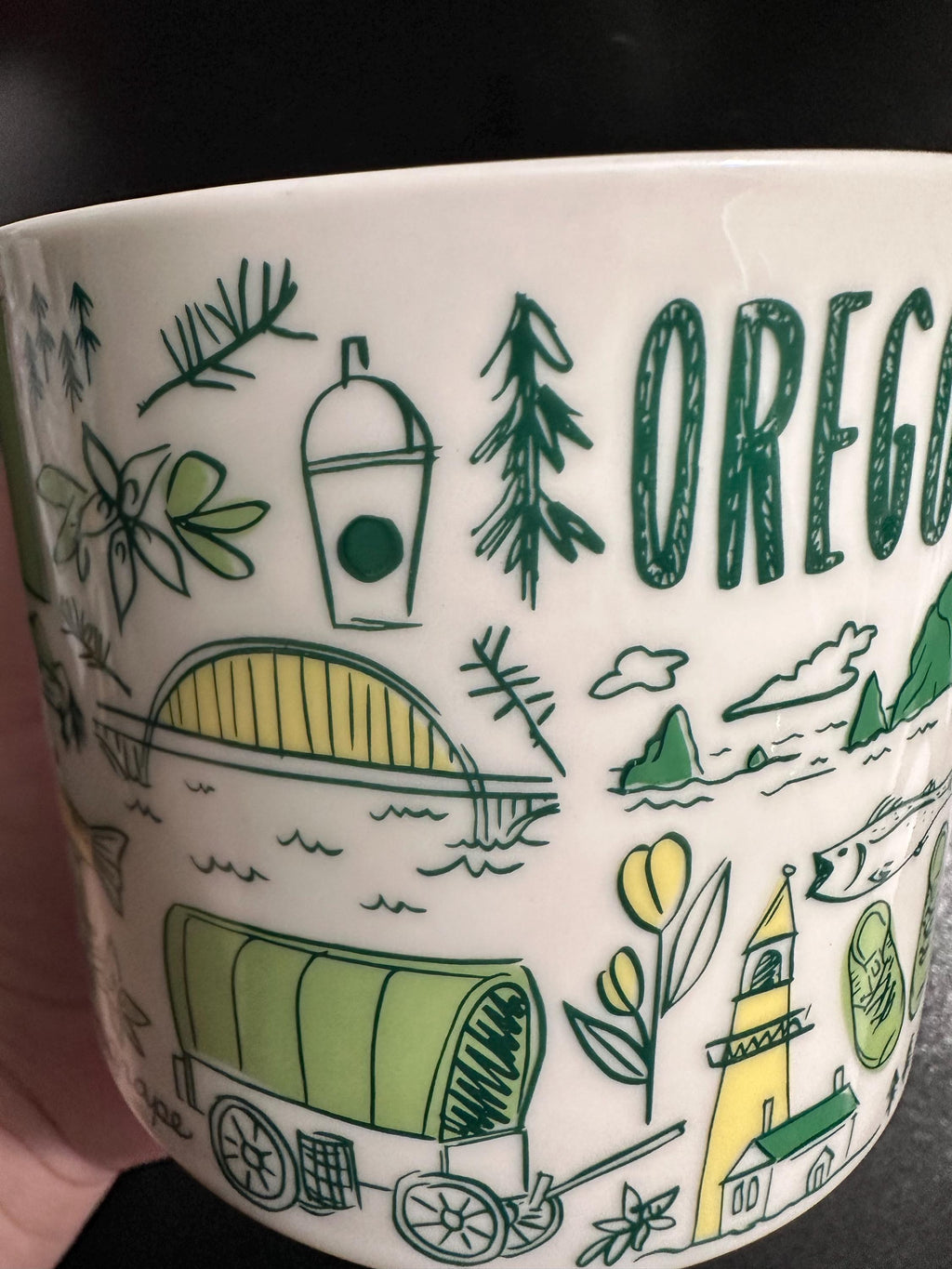 Starbucks Oregon Been There Series Mug 14oz Across the Globe Coffee Cup | Ships Fast.