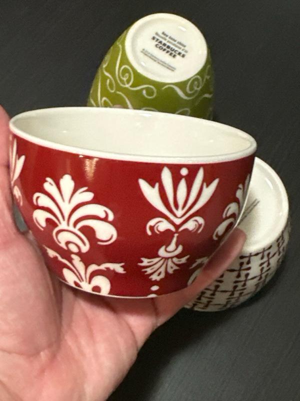 Starbucks Nesting Bone China Cups Coffee Cup Set of 3. New!