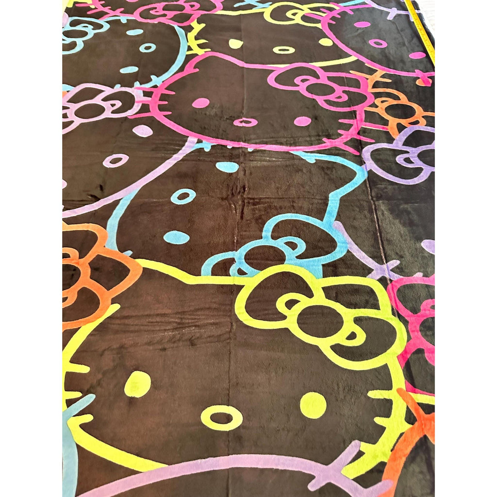 Hello Kitty Neon Blanket 39x53 Inches | Soft Cozy Throw | Ships Fast!