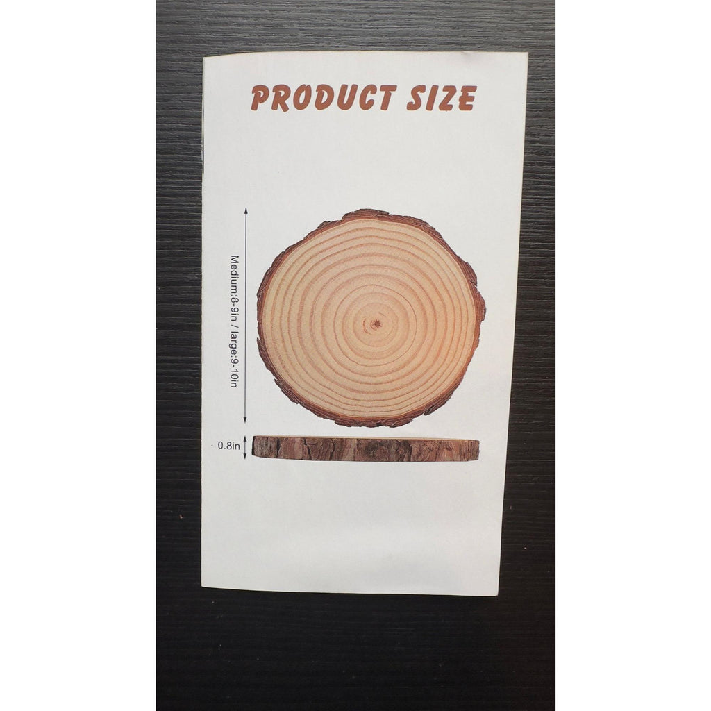Unfinished Wood Slices (20 pcs) | Rustic Craft Kit for Wedding & DIY Decor. Ship fast!