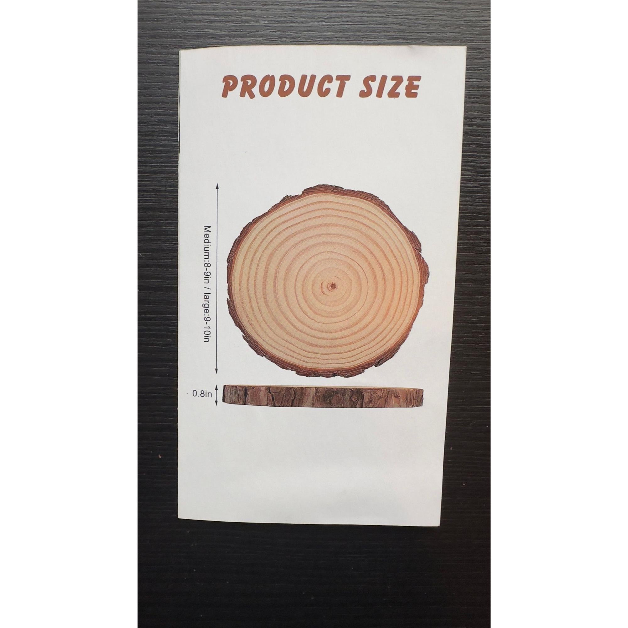 Unfinished Wood Slices (20 pcs) | Rustic Craft Kit for Wedding & DIY Decor. Ship fast!