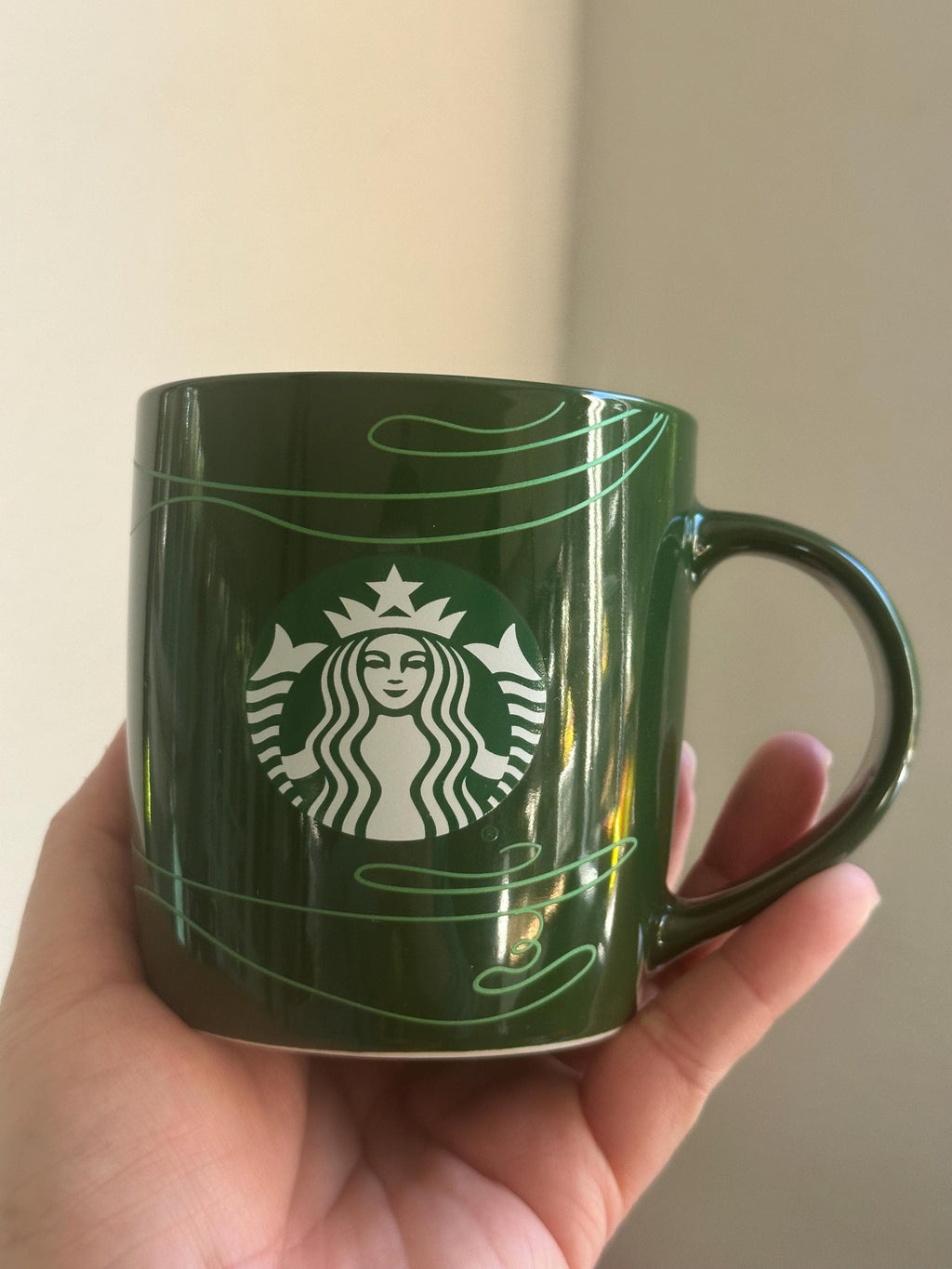 Starbucks Green Holiday Mug, 2020 Collector Cup (12 oz). Ship fast!