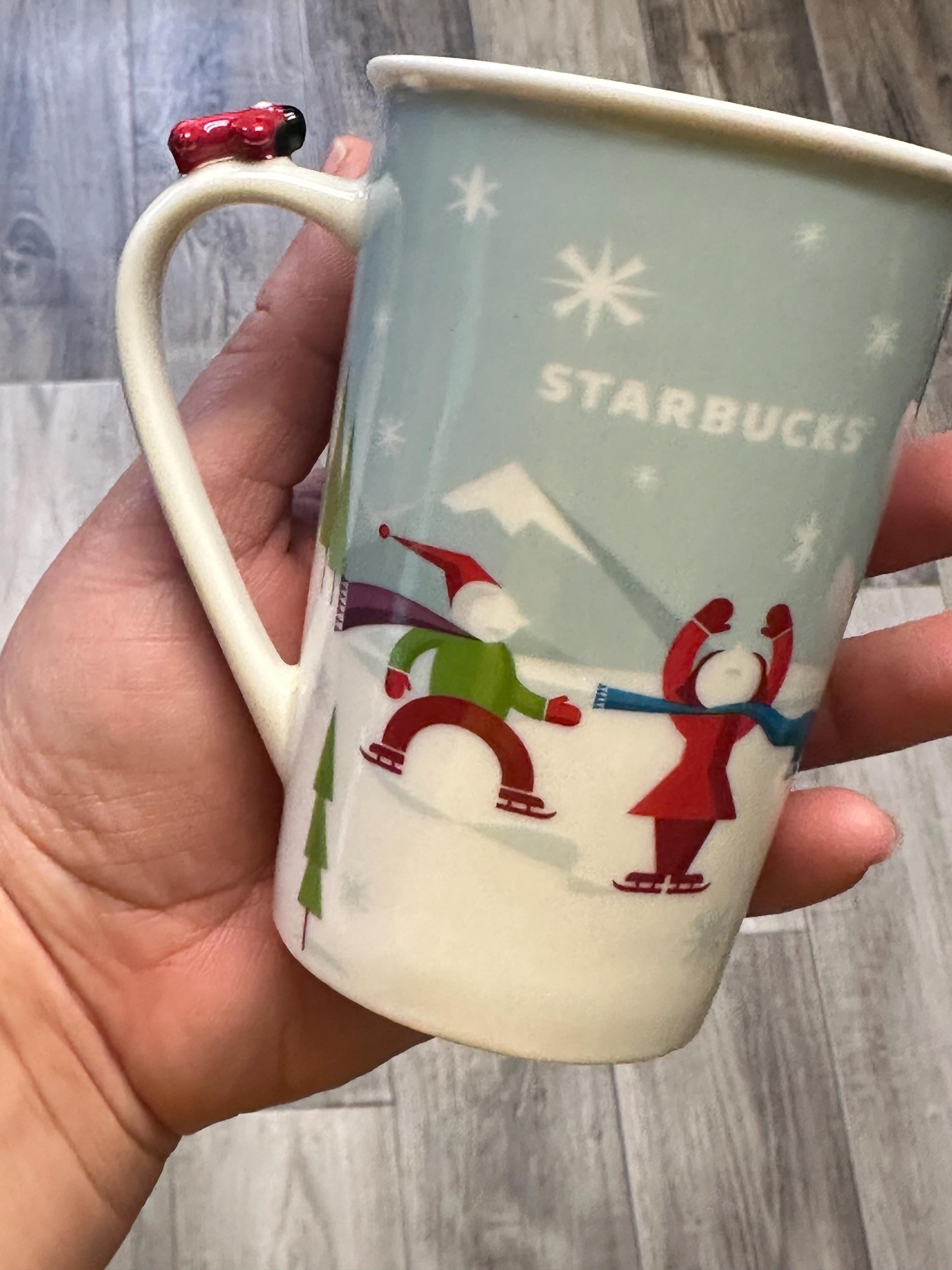Starbucks Holiday Dog Sled Mug Set of 2 – 8 oz. 2011 | Ship Fast!