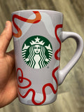 Starbucks Mermaid Purple Red & White Ribbons Mug 16oz, 2023. Ship Fast! | Little Joy Market