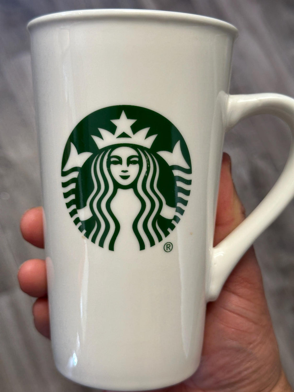 Starbucks White Mug with Green Siren 16oz – 2017 Preloved, Retired. Ship Fast! | Little Joy Market