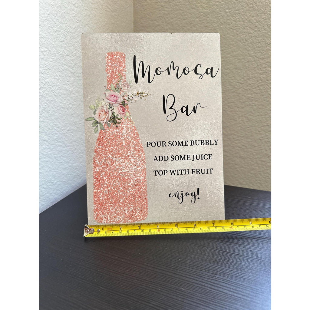 Wooden Mimosa Bar Sign 11x8 Bridal Shower Wedding Party Decor. Ship Fast!