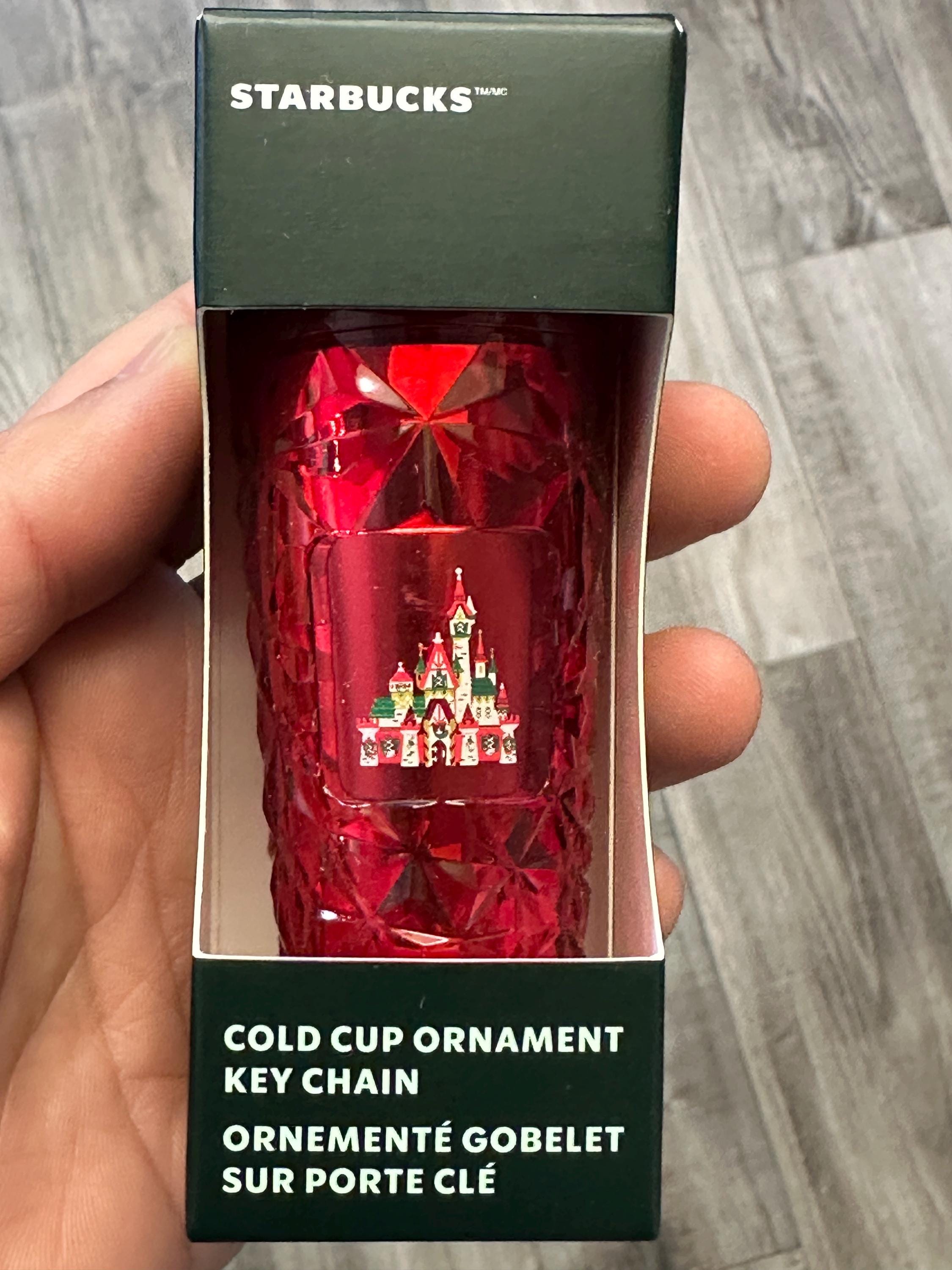 Starbucks Cold Cup Ornament Keychain Mini Cup Charm New.