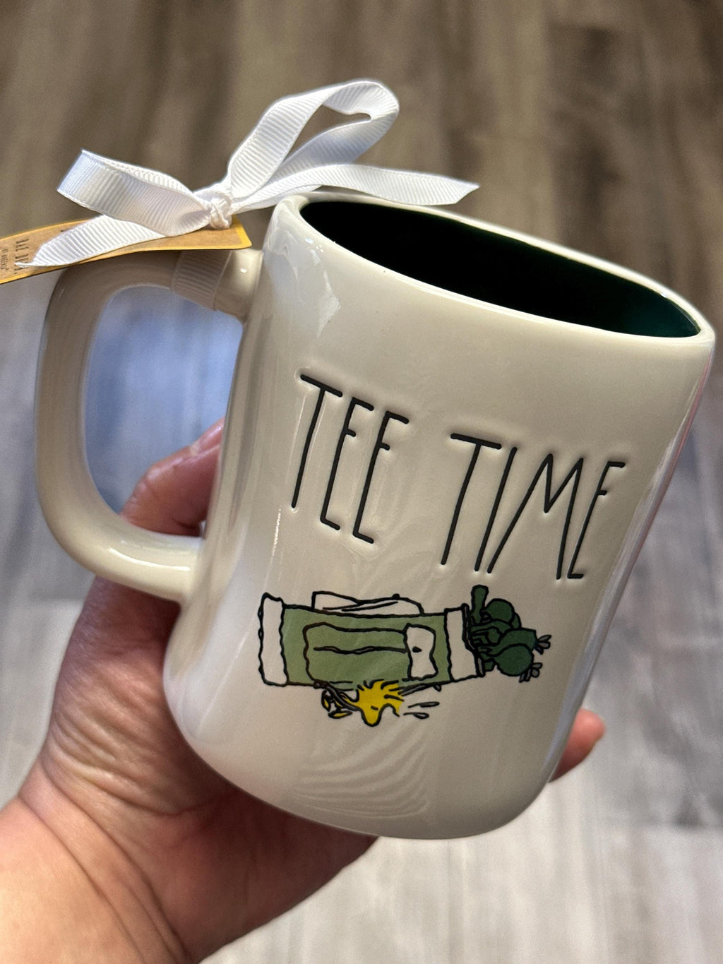 Snoopy Tee Time Mug 16oz Peanuts Double Sided Golf Coffee Cup