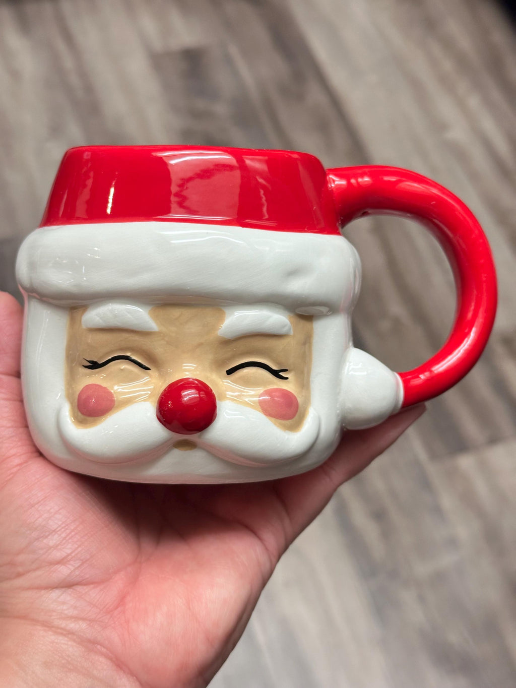 Santa Face 3D Holiday Mug, 14 oz Christmas Coffee Cup. Ship Fast! | Little Joy Market