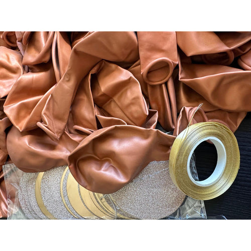 70 Pcs Caramel Brown Balloons: Boho Party Decorations | Little Joy Market