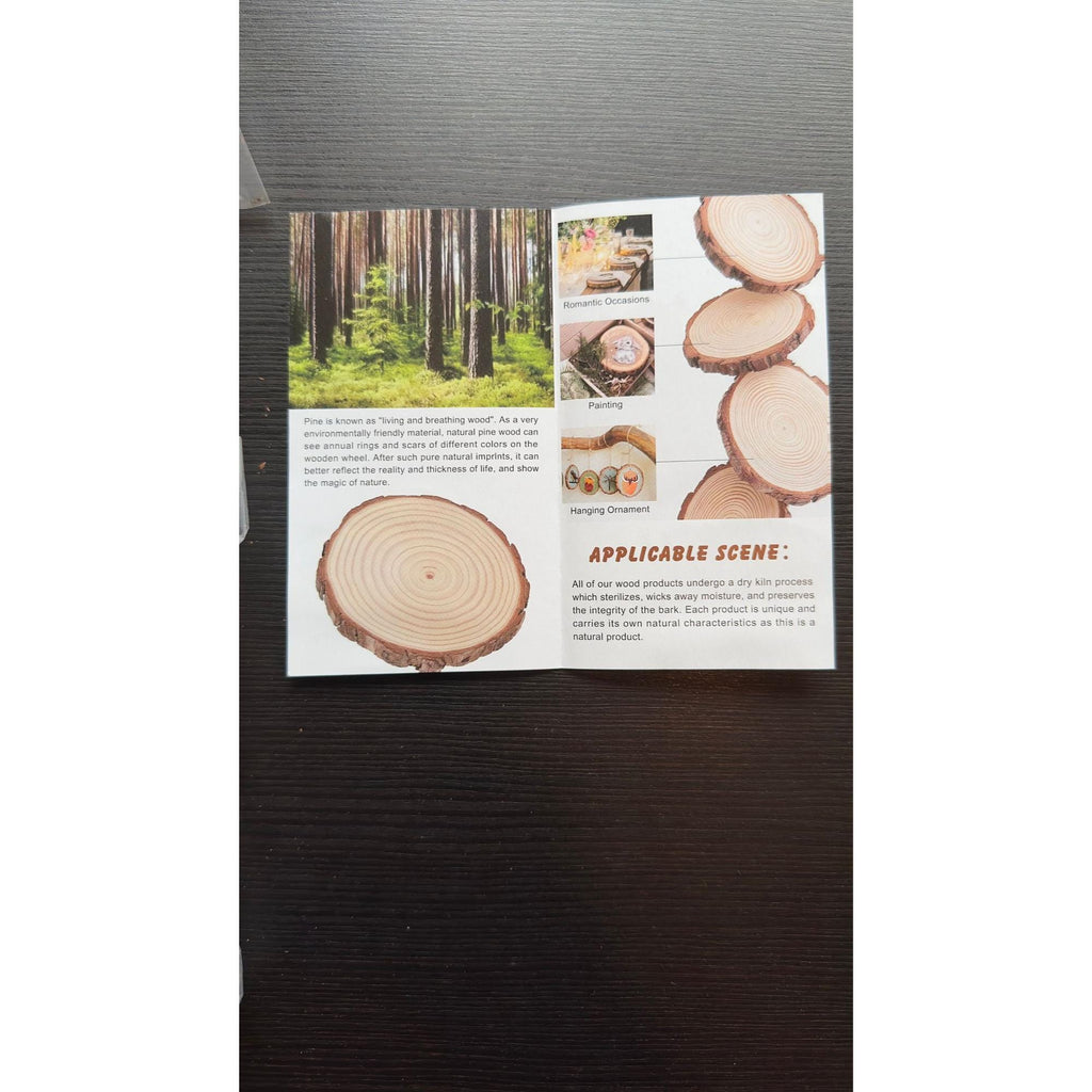 Unfinished Wood Slices (20 pcs) | Rustic Craft Kit for Wedding & DIY Decor. Ship fast!