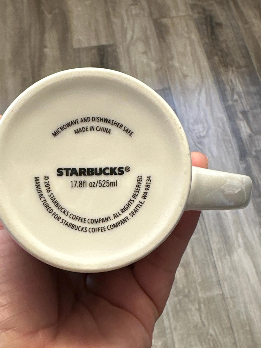 Collectible Starbucks Mug: 2016 Classic White, Green Siren Logo (17.8 oz)