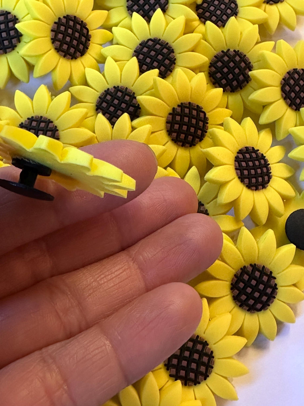 Sunflower Shoe Charm | Charm PVC Clog Accessory. Ship Fast!