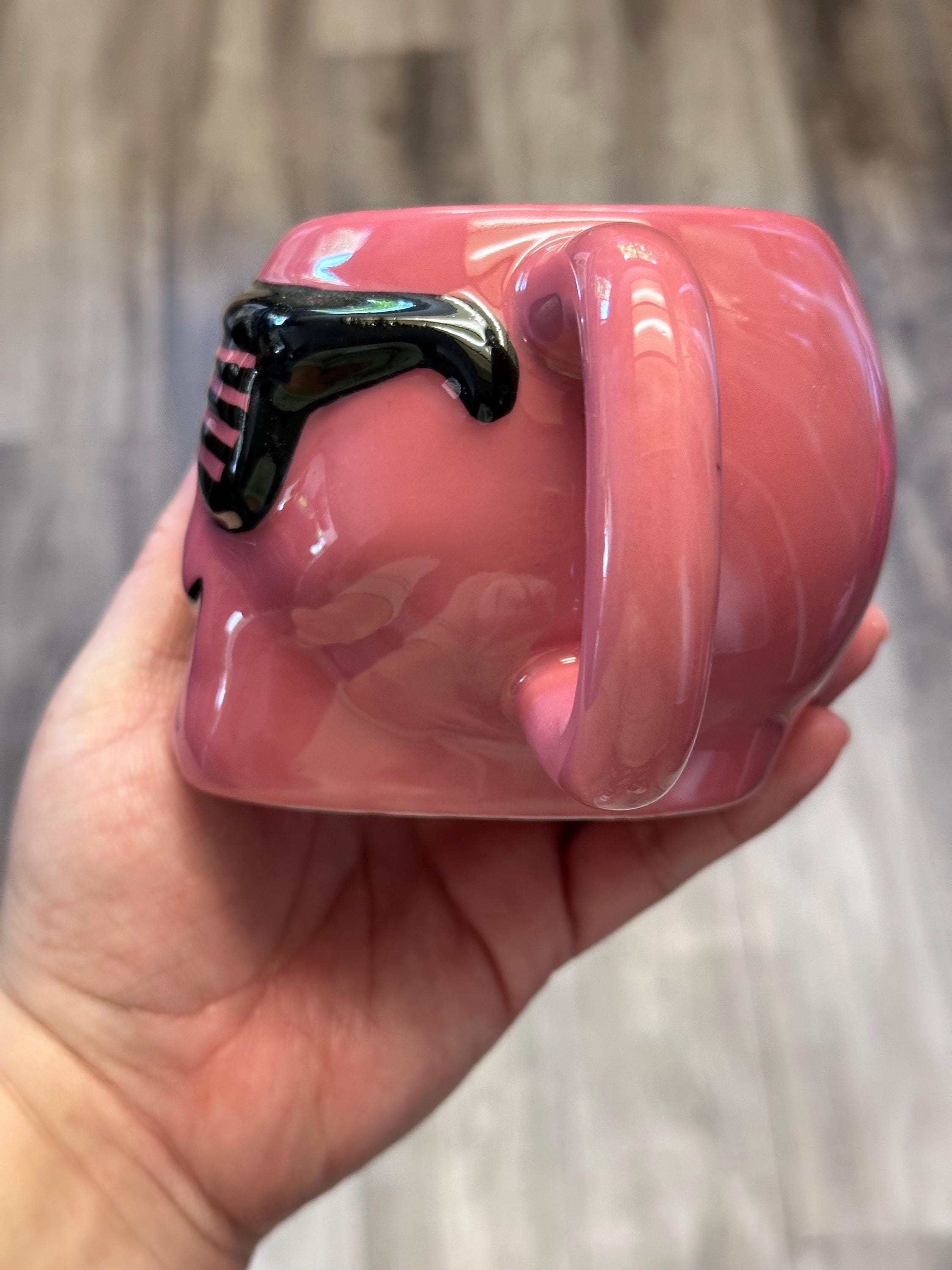 Halloween Skull Mug Pink 14.8 oz Earthenware – New. Ship Fast!