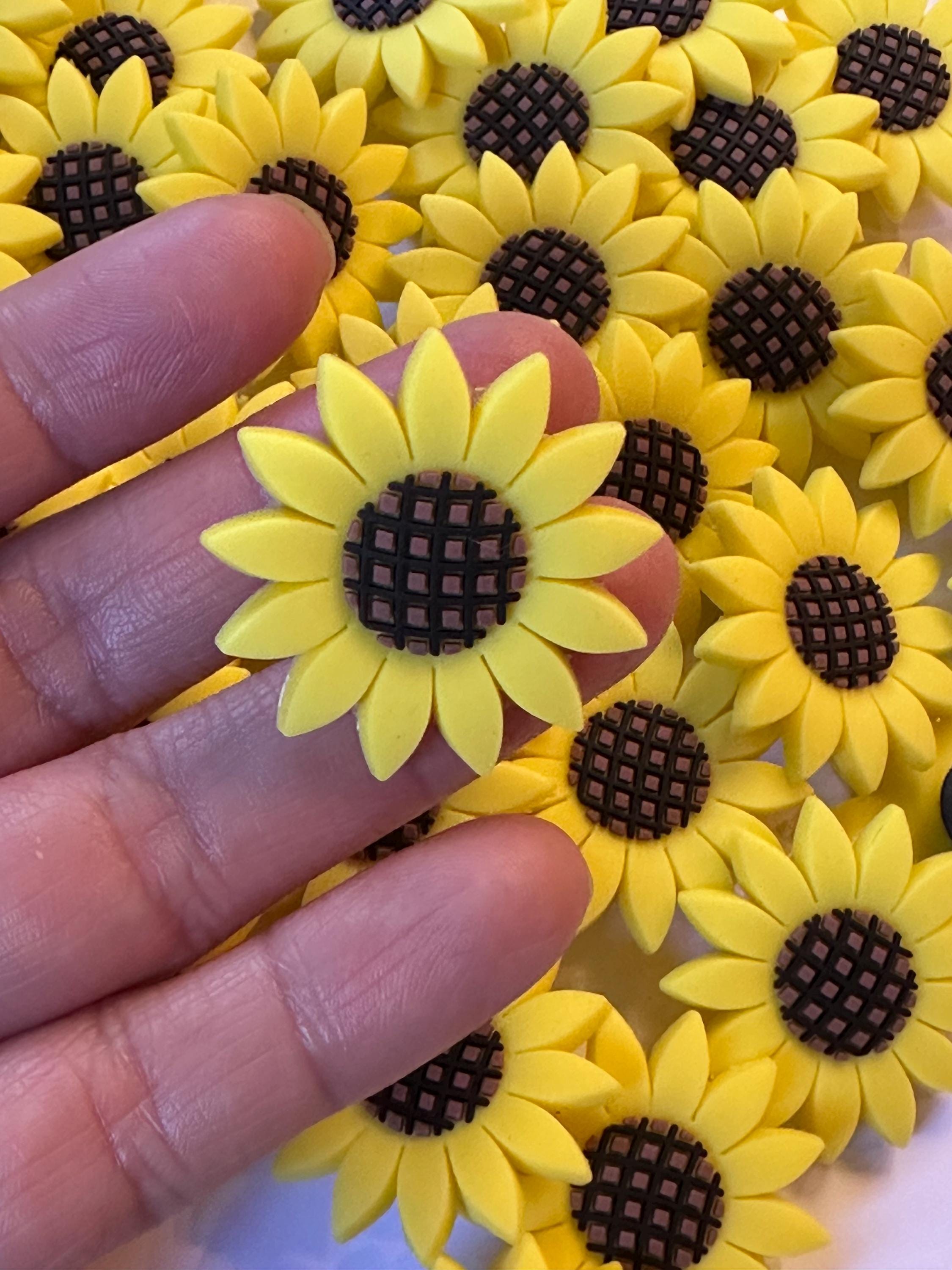 Sunflower Shoe Charm | Charm PVC Clog Accessory. Ship Fast!