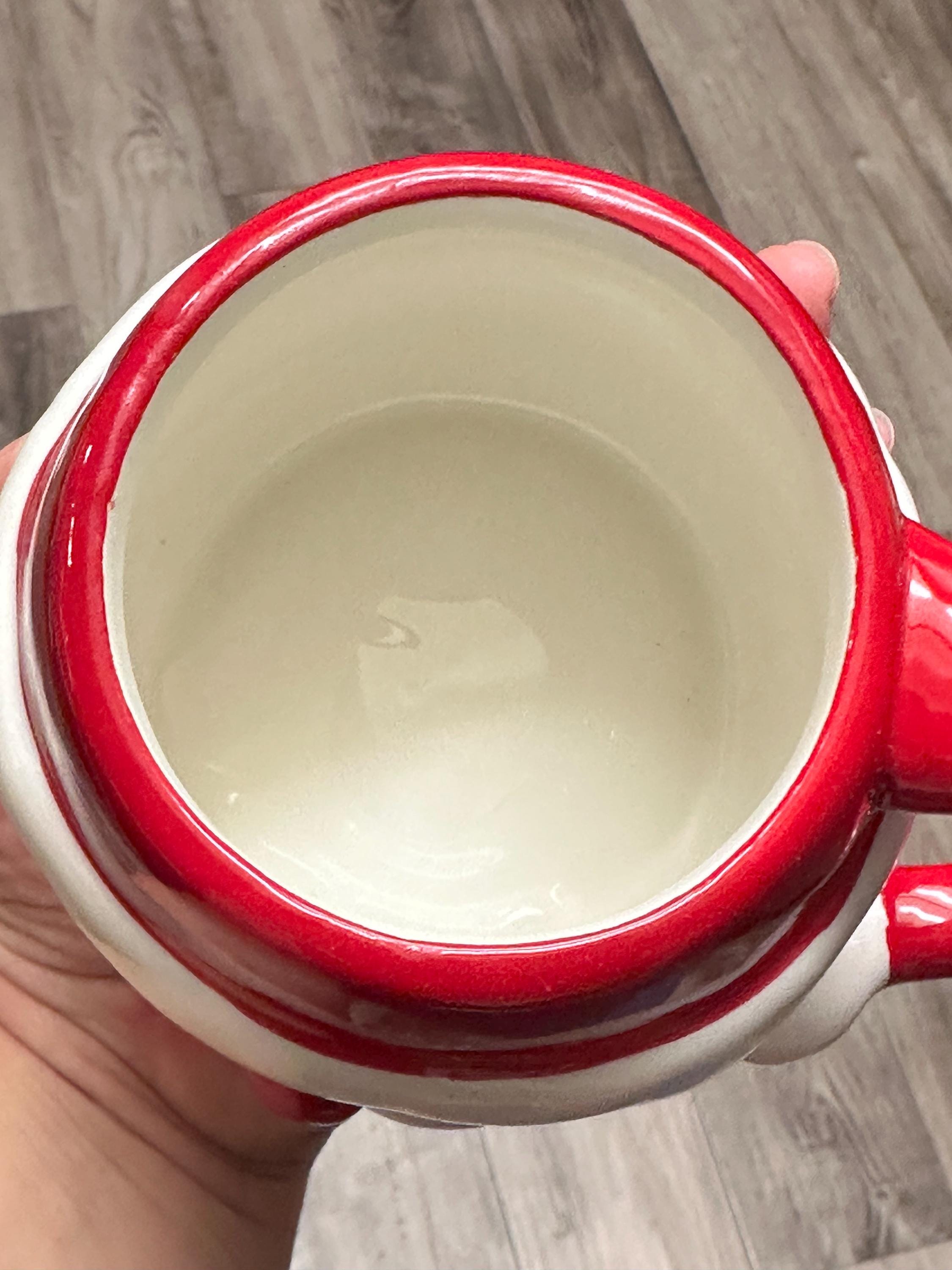 Santa Face 3D Holiday Mug, 14 oz Christmas Coffee Cup. Ship Fast!