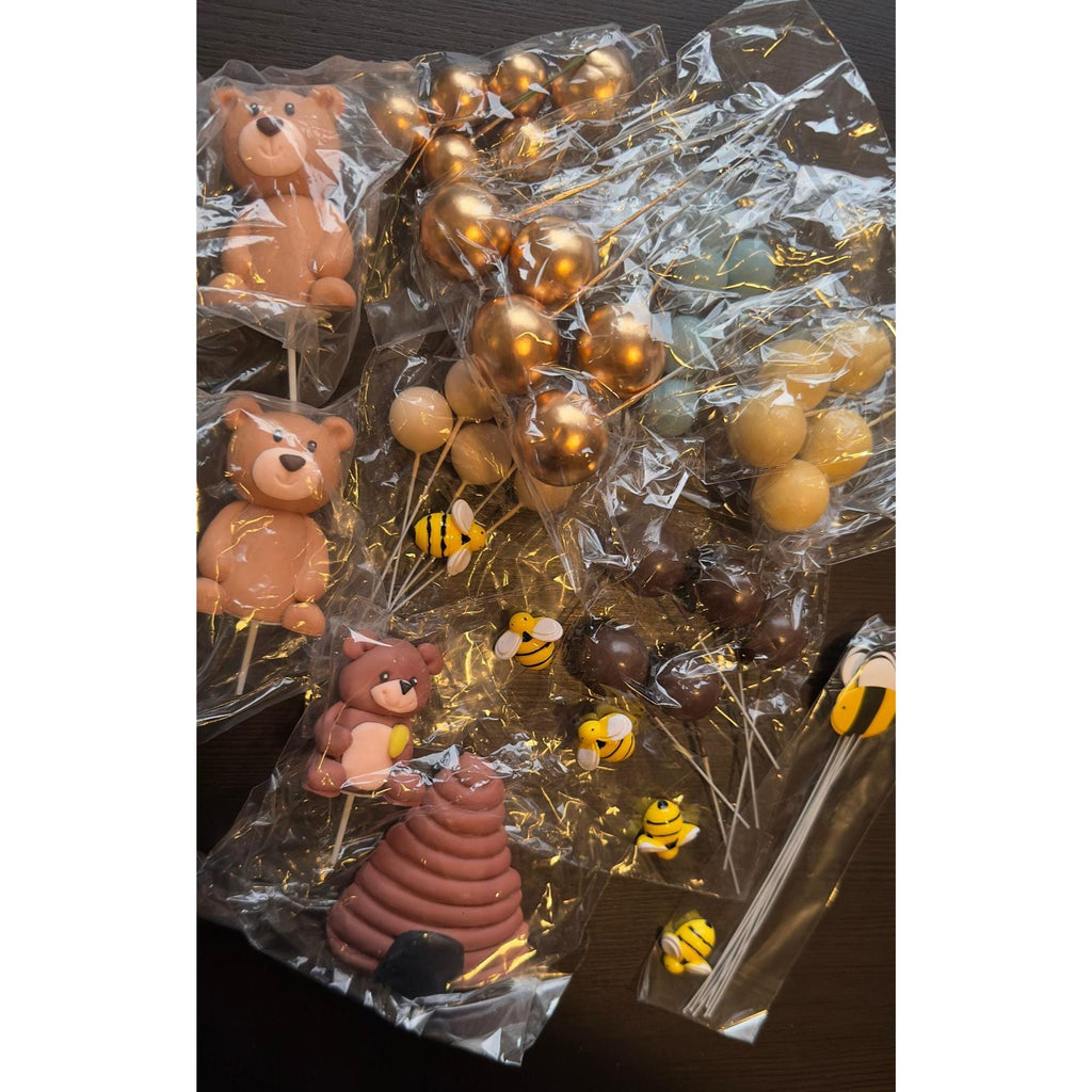 Teddy Bear & Bees Cake Decoration: Baby Shower Cake Decor | Little Joy Market