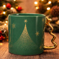 Starbucks Christmas Mug 12oz Tree Gold Handle Holiday Cup New 2025. Ship fast! | Little Joy Market