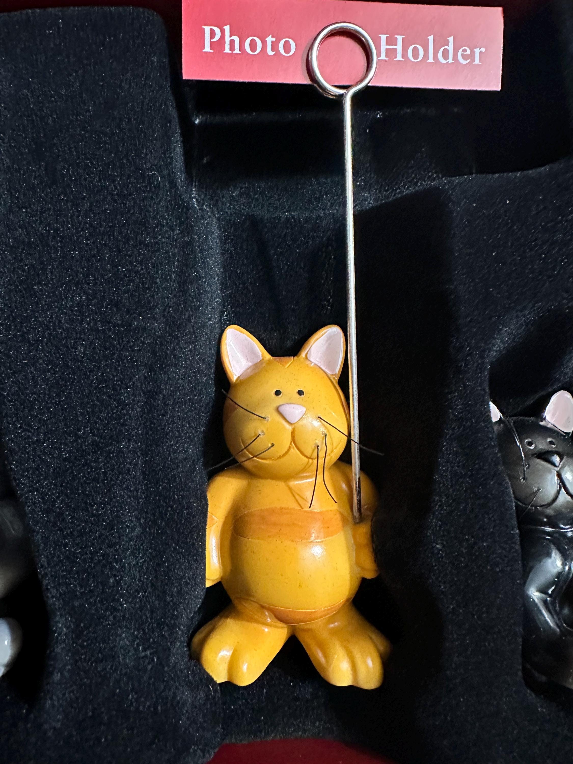 Cat Photo Holders Set of 3 | Cat Lover Desk Decor | Ships Fast!