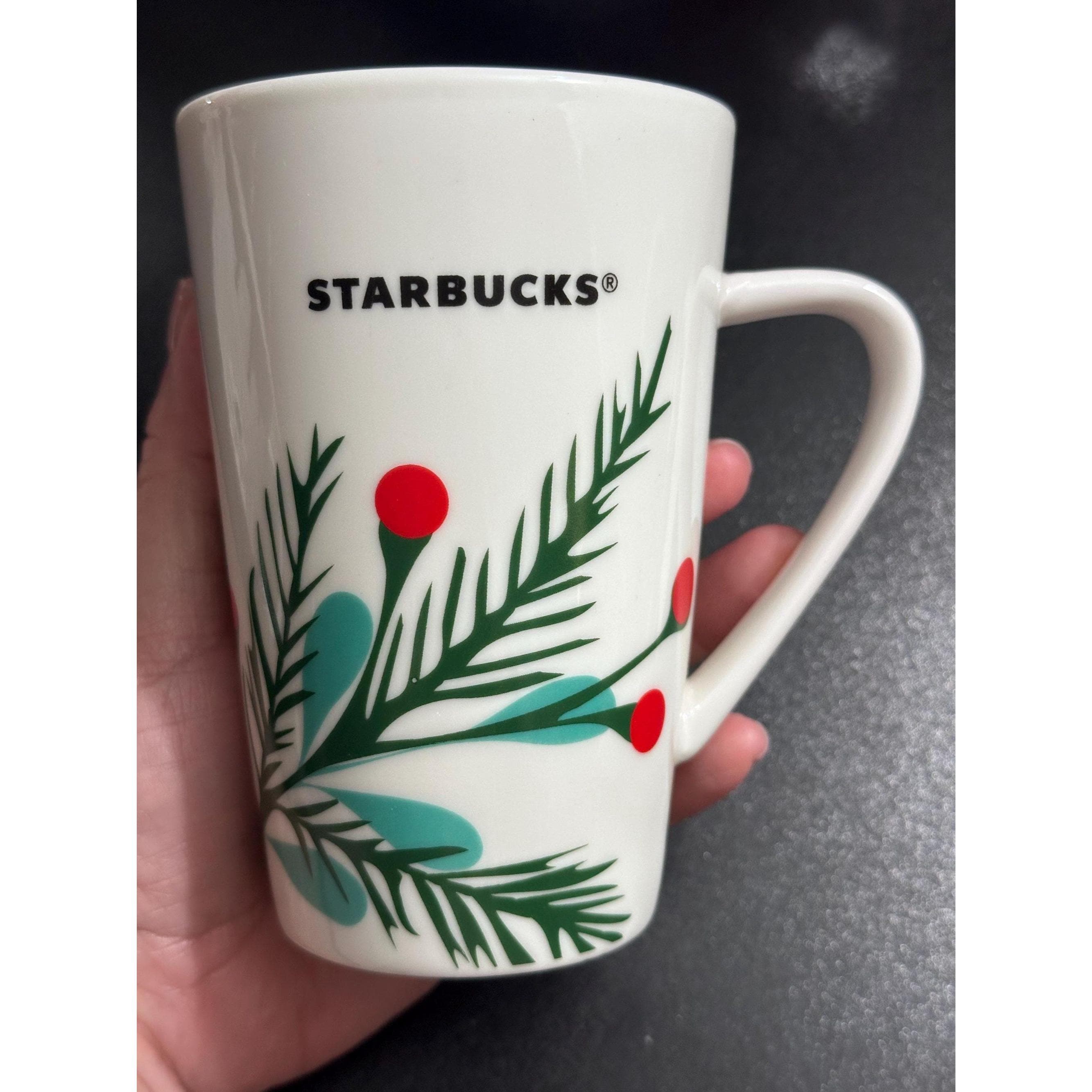 Starbucks Holiday Mug: 2020 Christmas Red Berries Design (12 oz). Ship Fast!