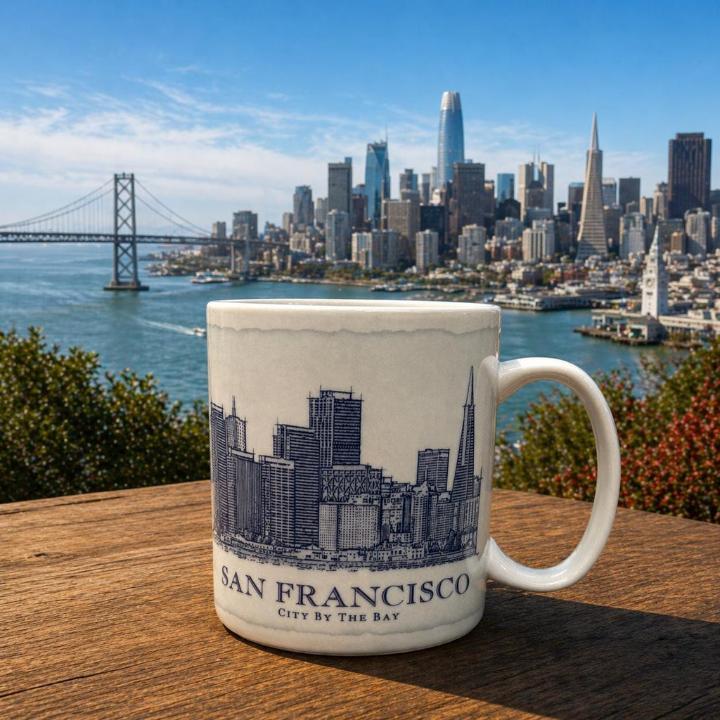 Starbucks San Francisco Architecture Series Mug 18oz Coffee Cup EUC | Little Joy Market