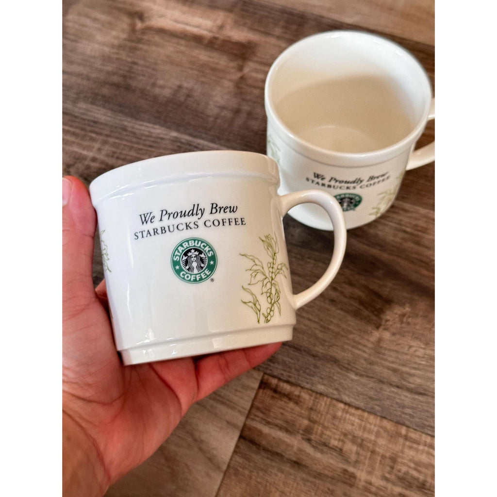 Starbucks “We Proudly Brew” Stacking Cups Set of 2. Ship Fast!